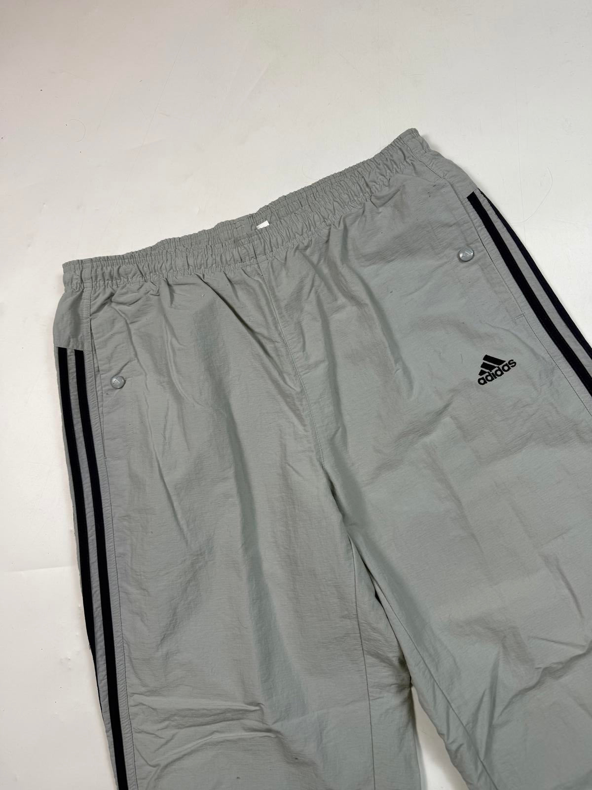 Vintage 90s adidas side stripe baggy track pants (XL)
