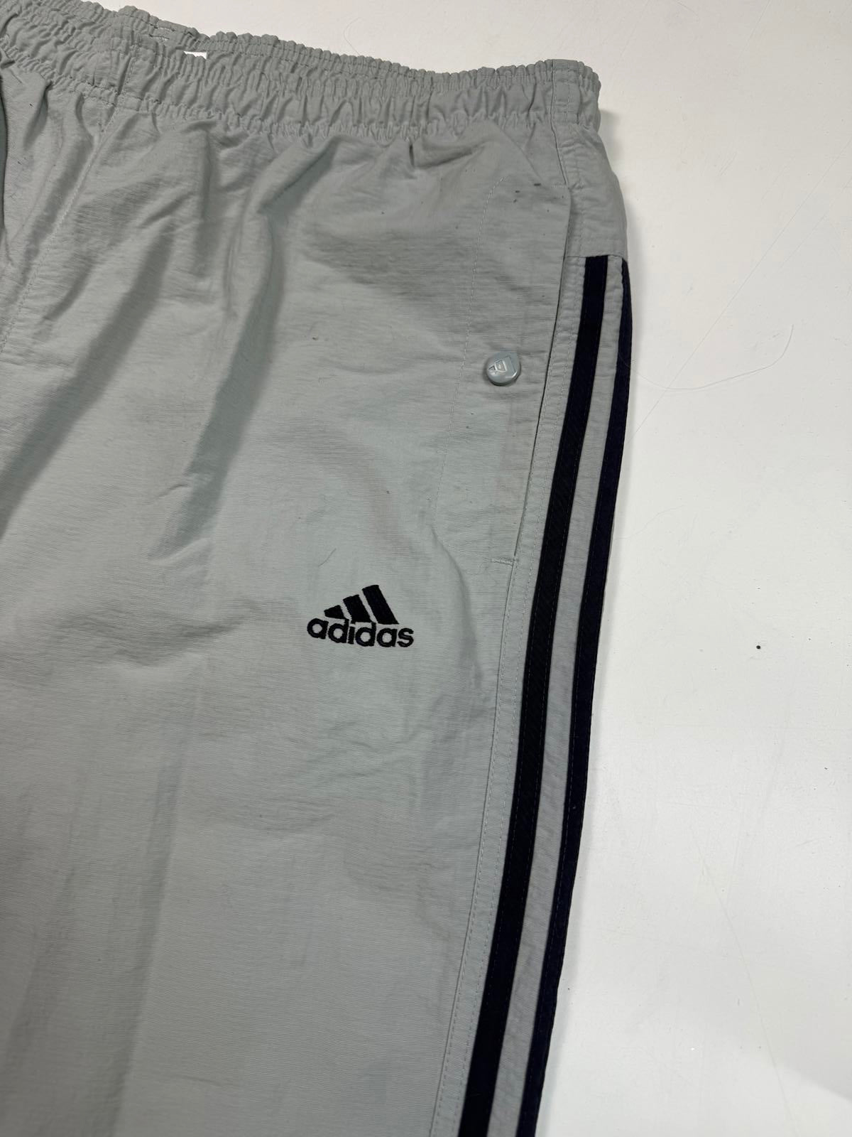 Vintage 90s adidas side stripe baggy track pants (XL)