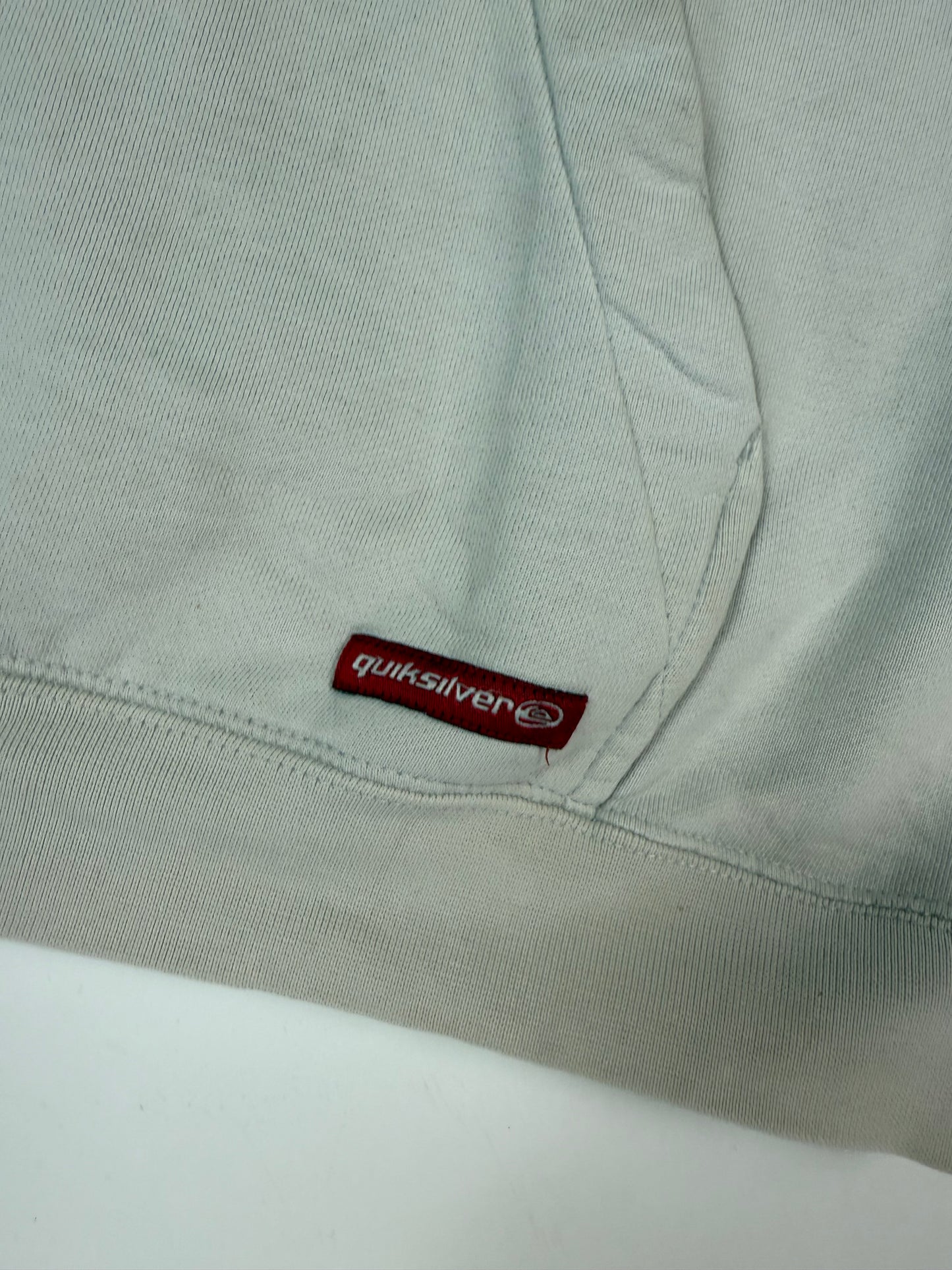 Quiksilver spell out centre logo hoodie (M)