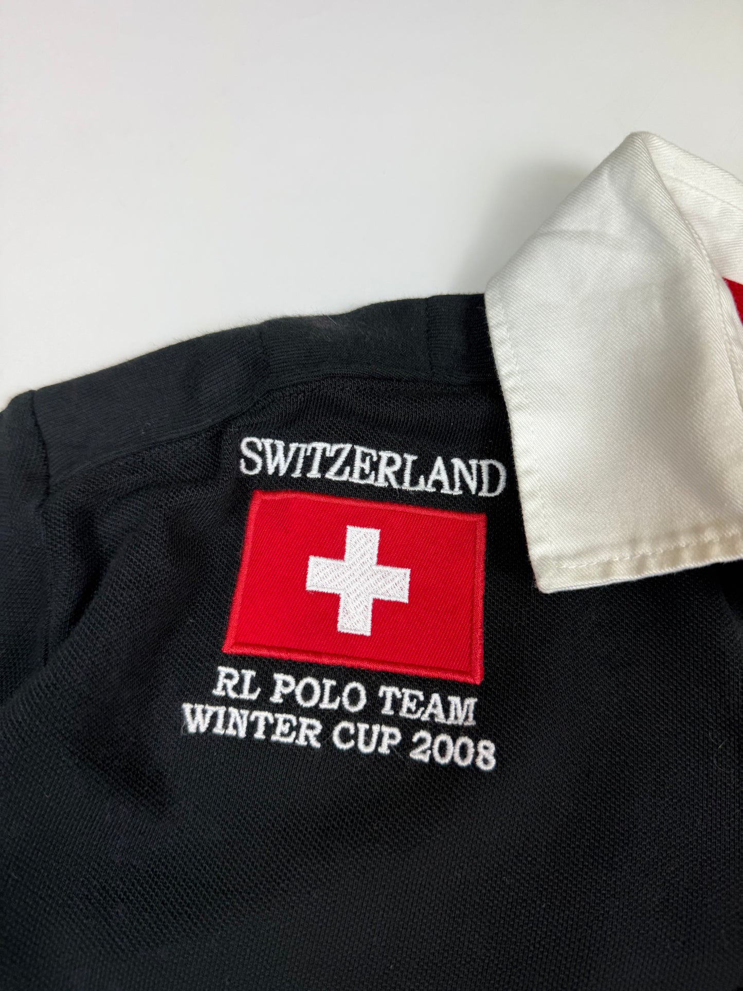 Vintage Polo Ralph Lauren Switzerland winter cup rugby polo shirt (XXL)