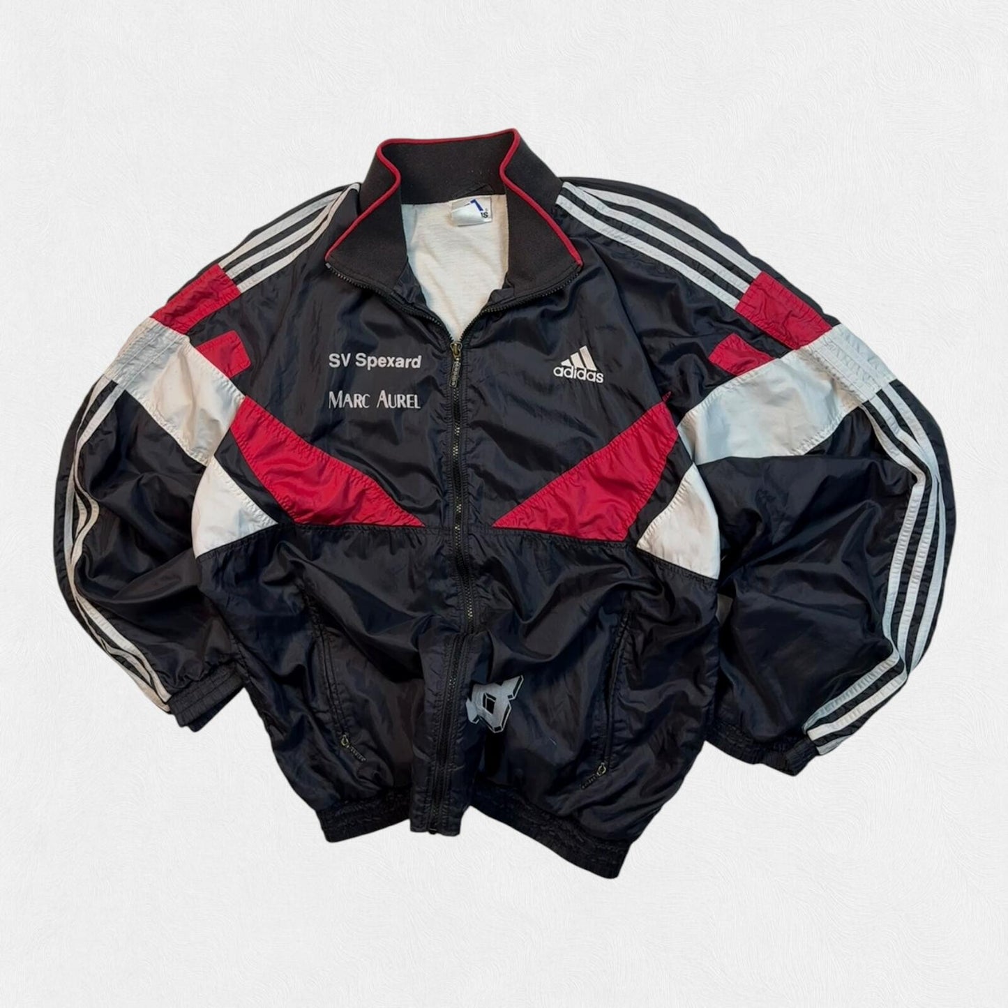 Vintage 90s Adidas colour block track jacket (XL)