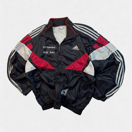 Vintage 90s Adidas colour block track jacket (XL)