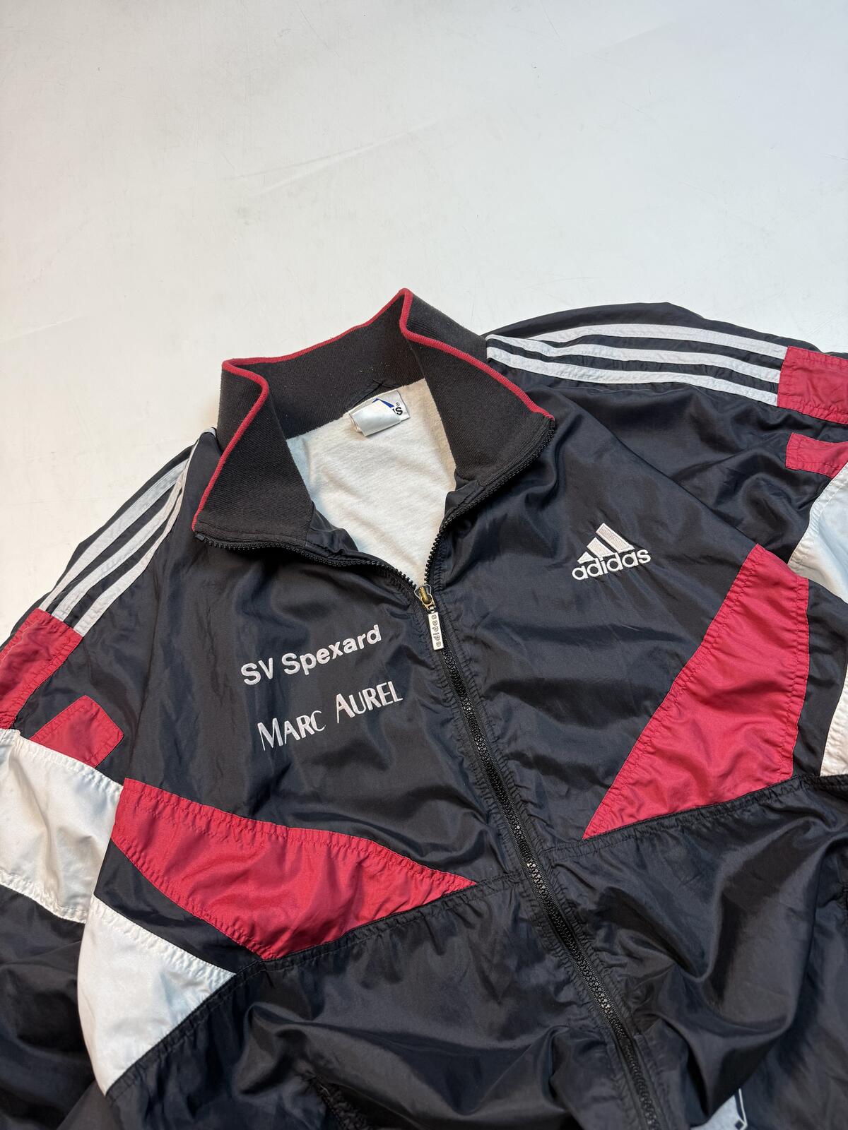 Vintage 90s Adidas colour block track jacket (XL)