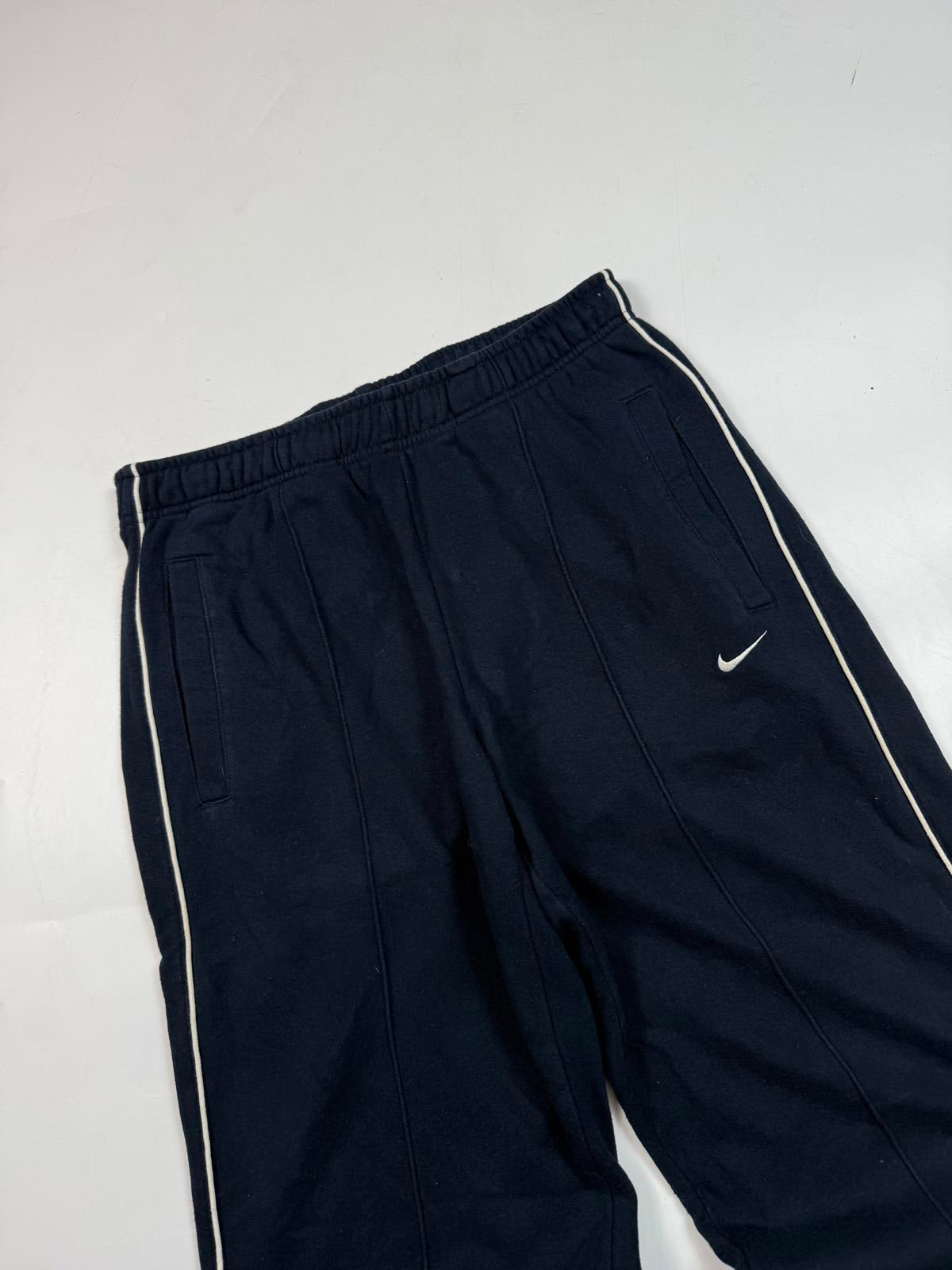Vintage Nike side stripe baggy joggers (S)