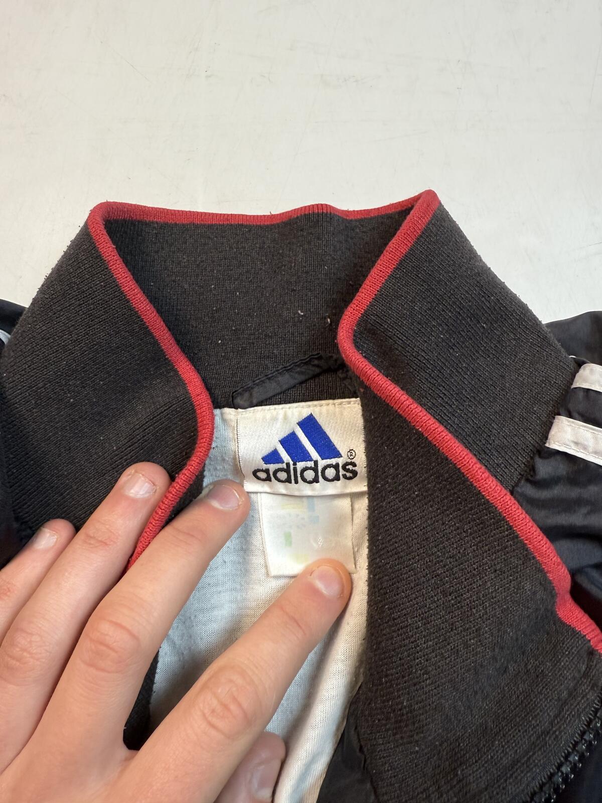 Vintage 90s Adidas colour block track jacket (XL)