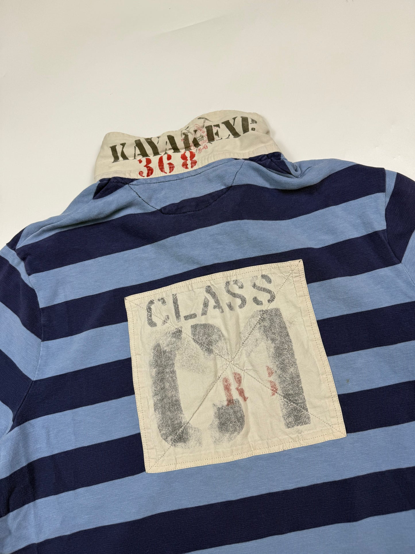 Vintage Polo Ralph Lauren guide striped rugby polo shirt (XL)