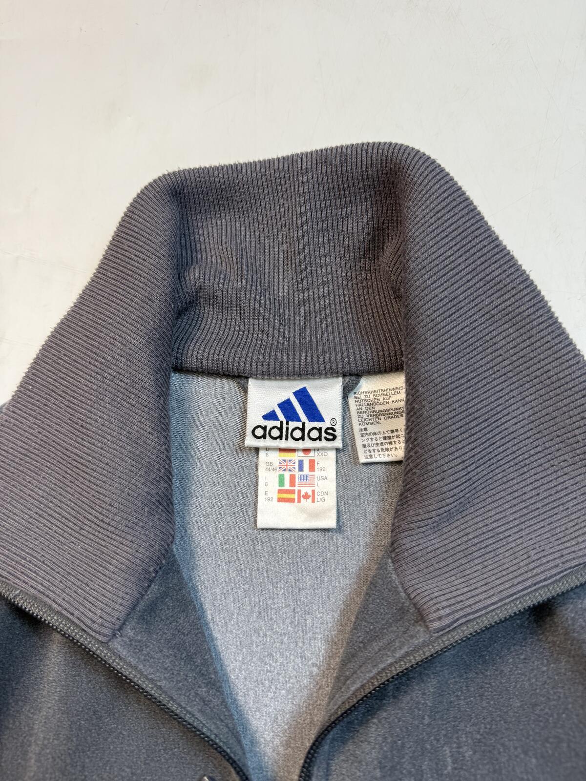 Vintage 90s adidas velour track top (L)