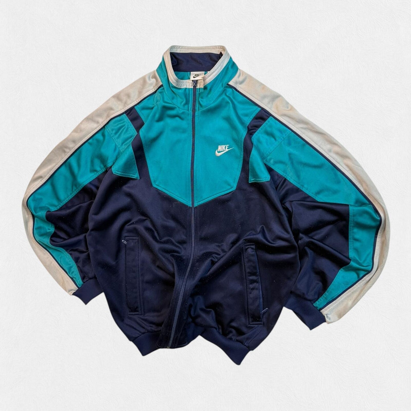 Vintage 90s Nike colour block track jacket (L)