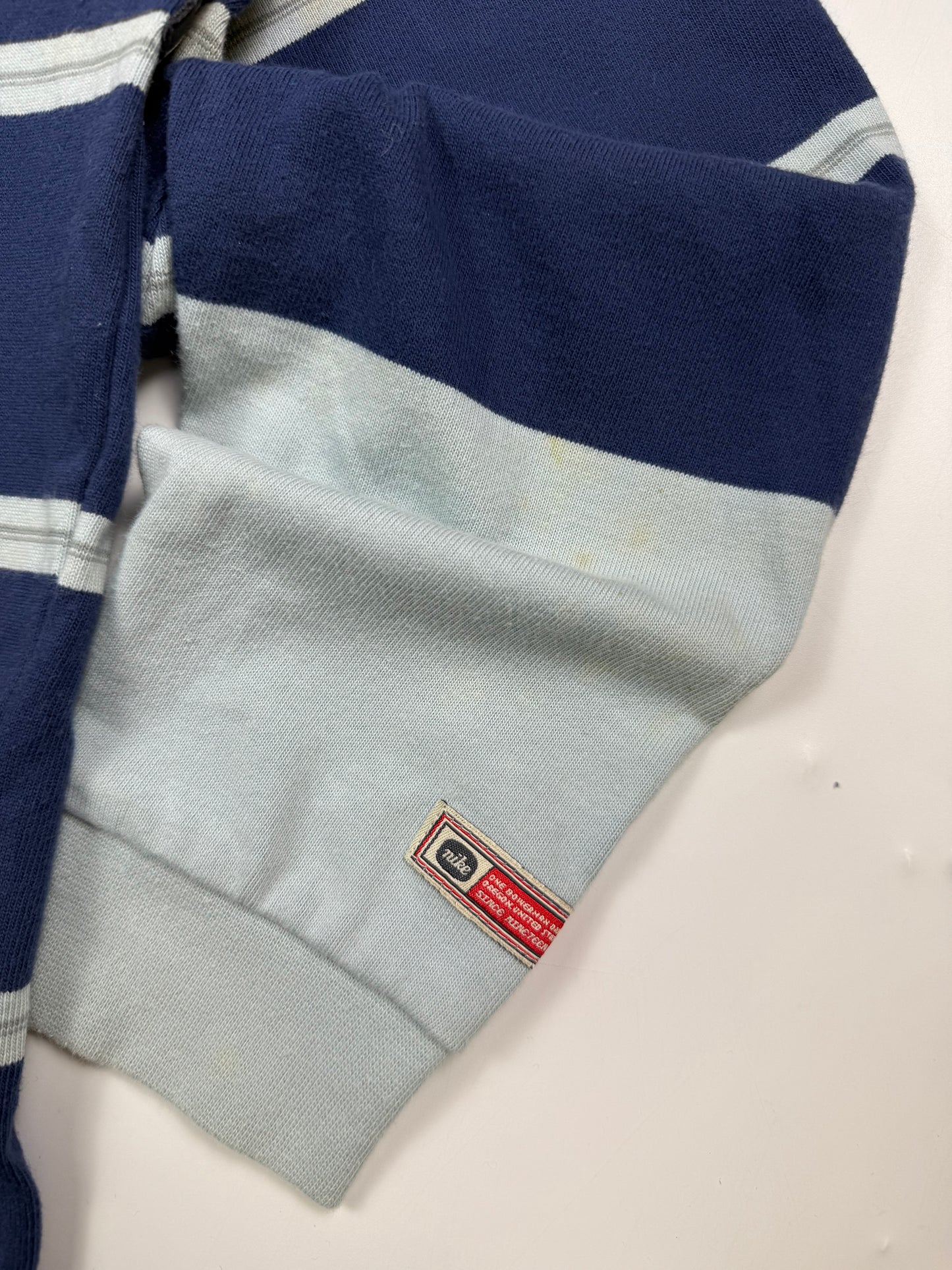 Vintage Nike striped rugby polo shirt (YL)