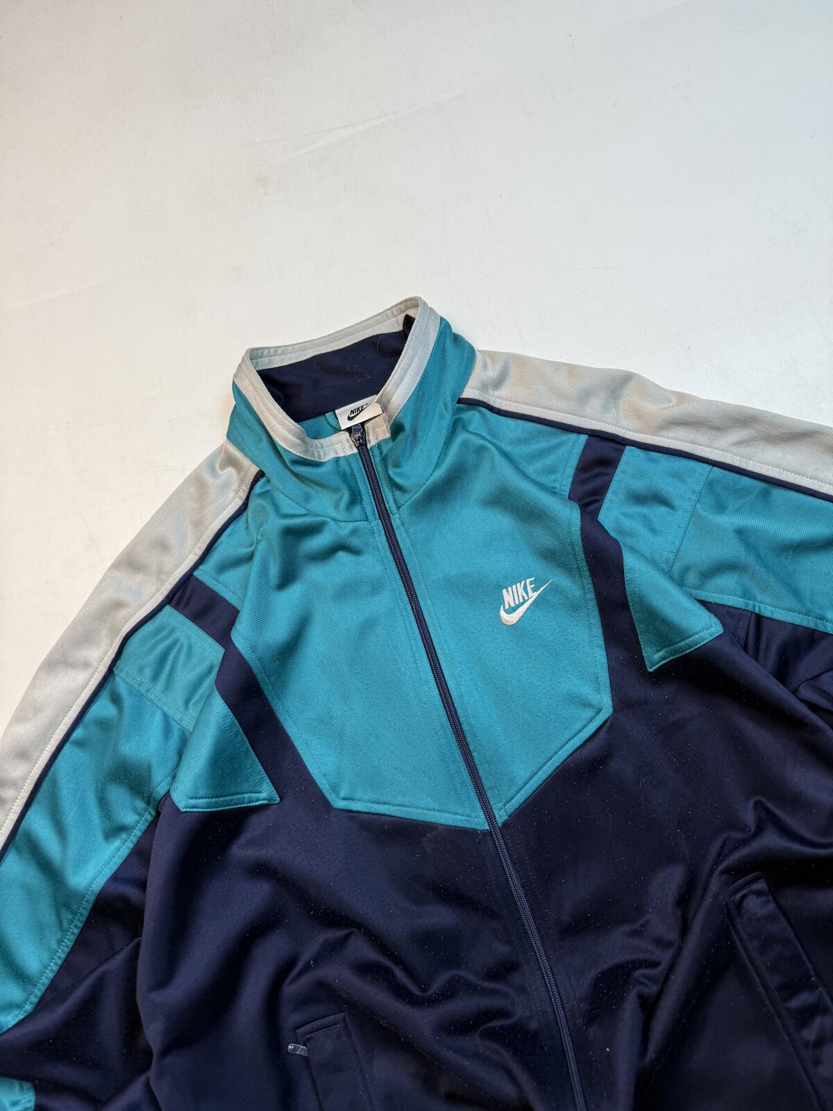 Vintage 90s Nike colour block track jacket (L)
