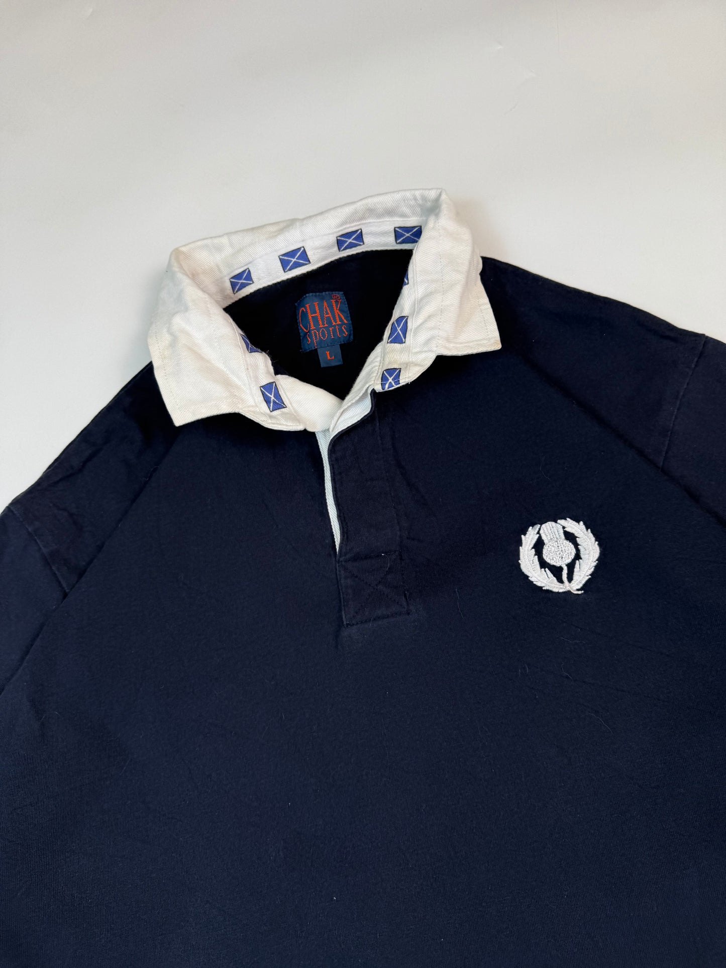 Vintage Scotland Chak sport rugby union shirt (L)