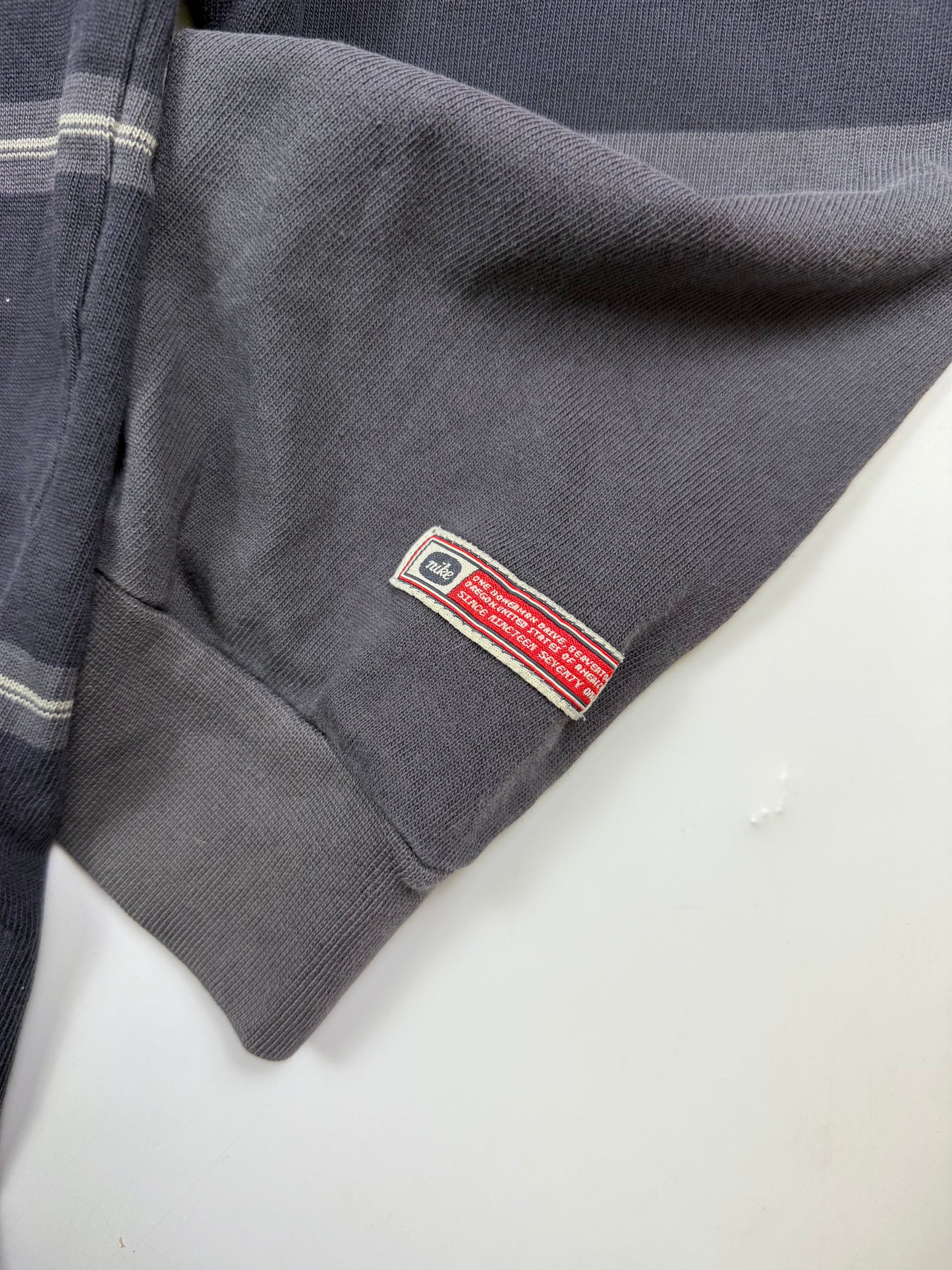 Vintage Nike striped rugby polo shirt (L)