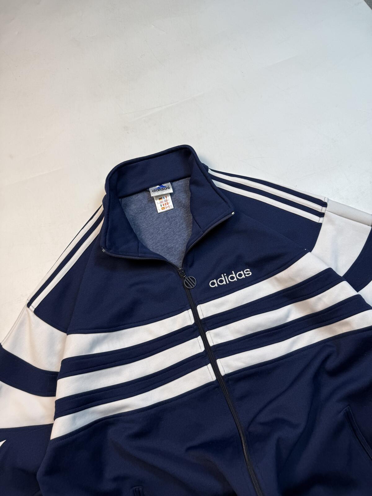 Vintage 90s adidas originals striped track jacket (XL)