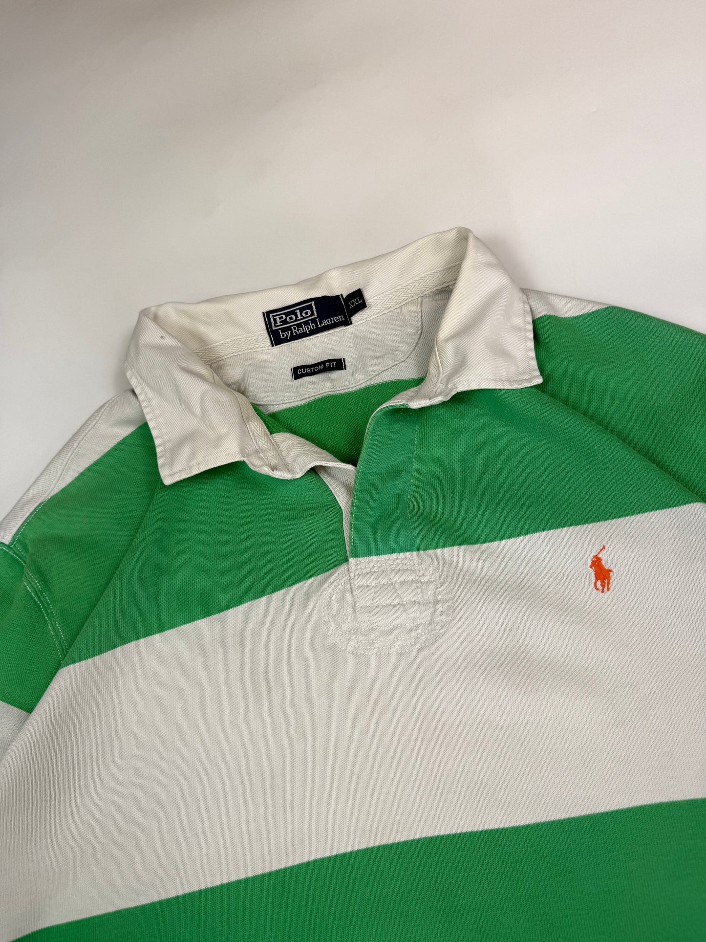 Vintage 90s Polo Ralph Lauren striped rugby polo (XXL)