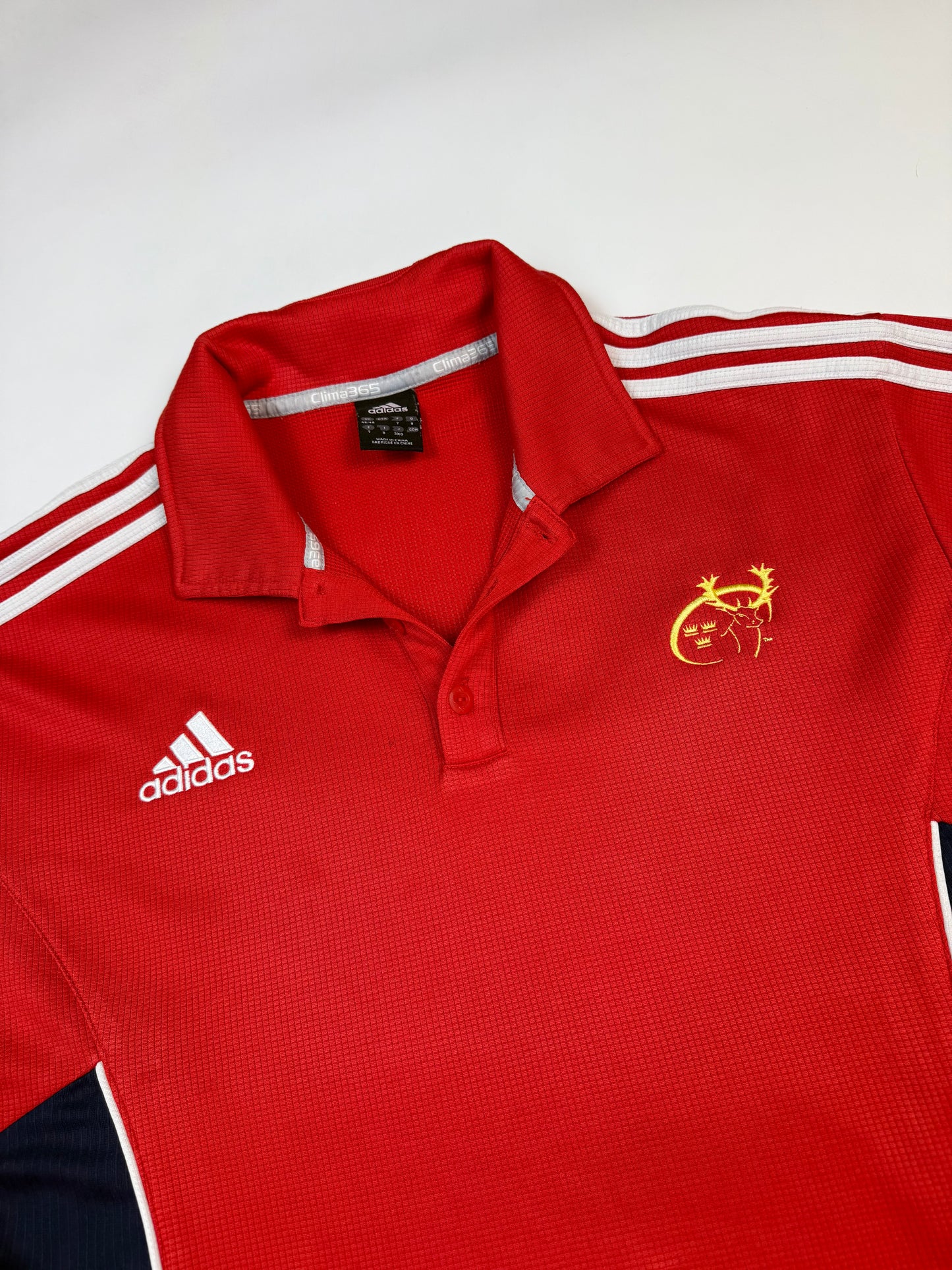 Vintage Munster 2007/08 Adidas rugby polo shirt (XL)