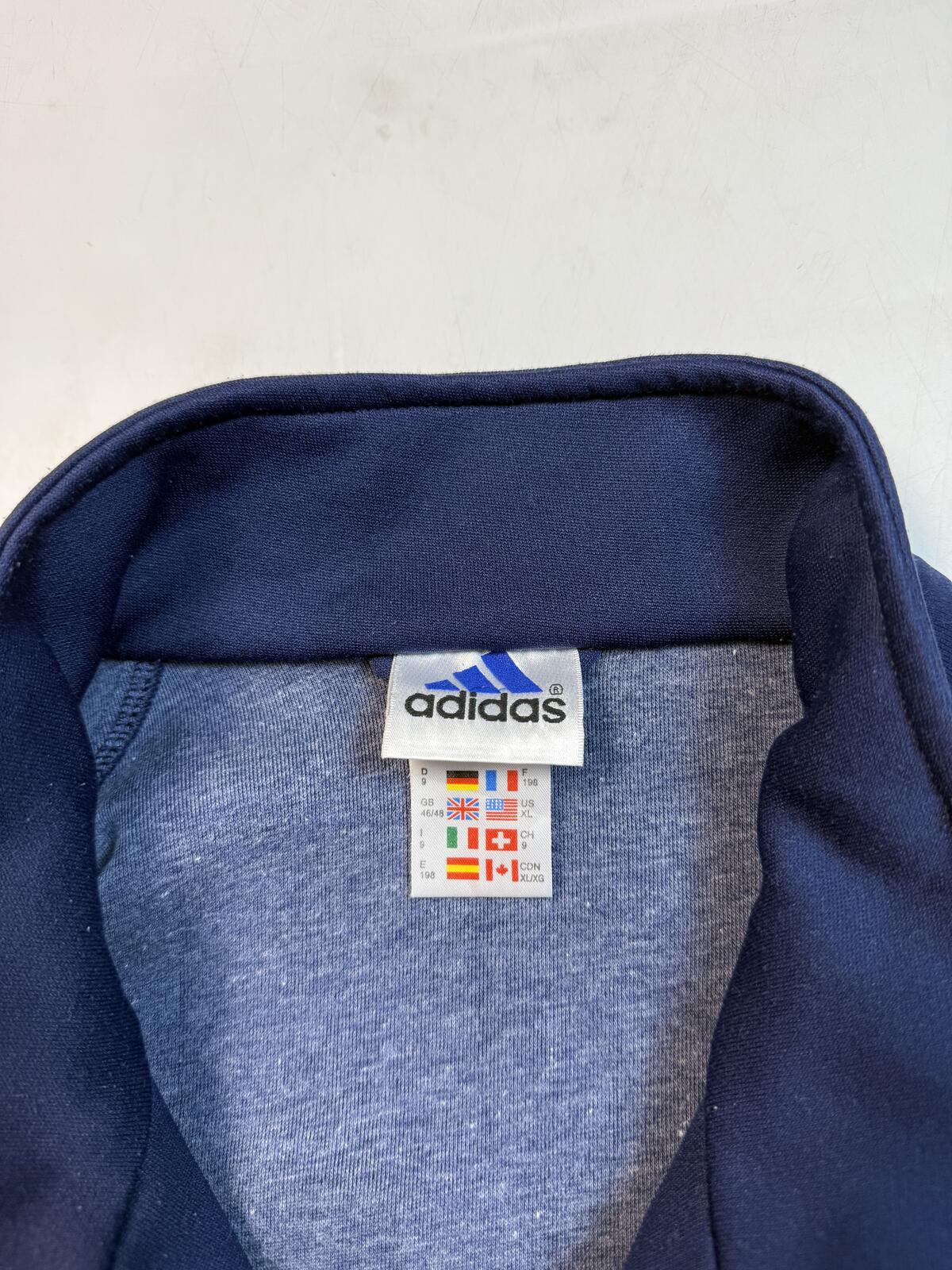 Vintage 90s adidas originals striped track jacket (XL)