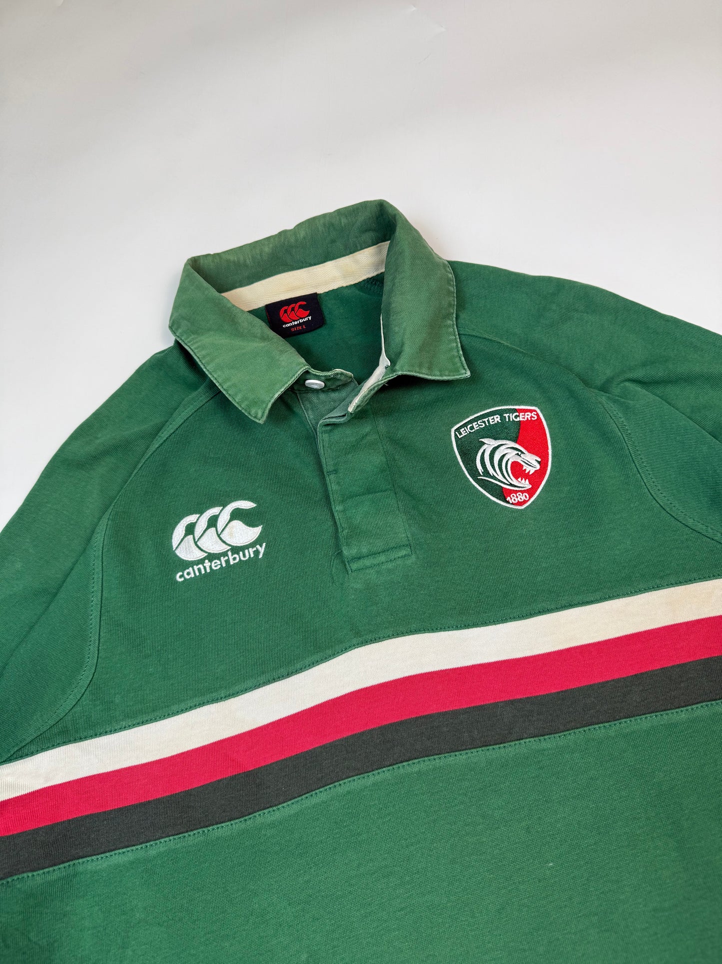 Leicester Tigers 2013/14 Canterbury rugby shirt (L)