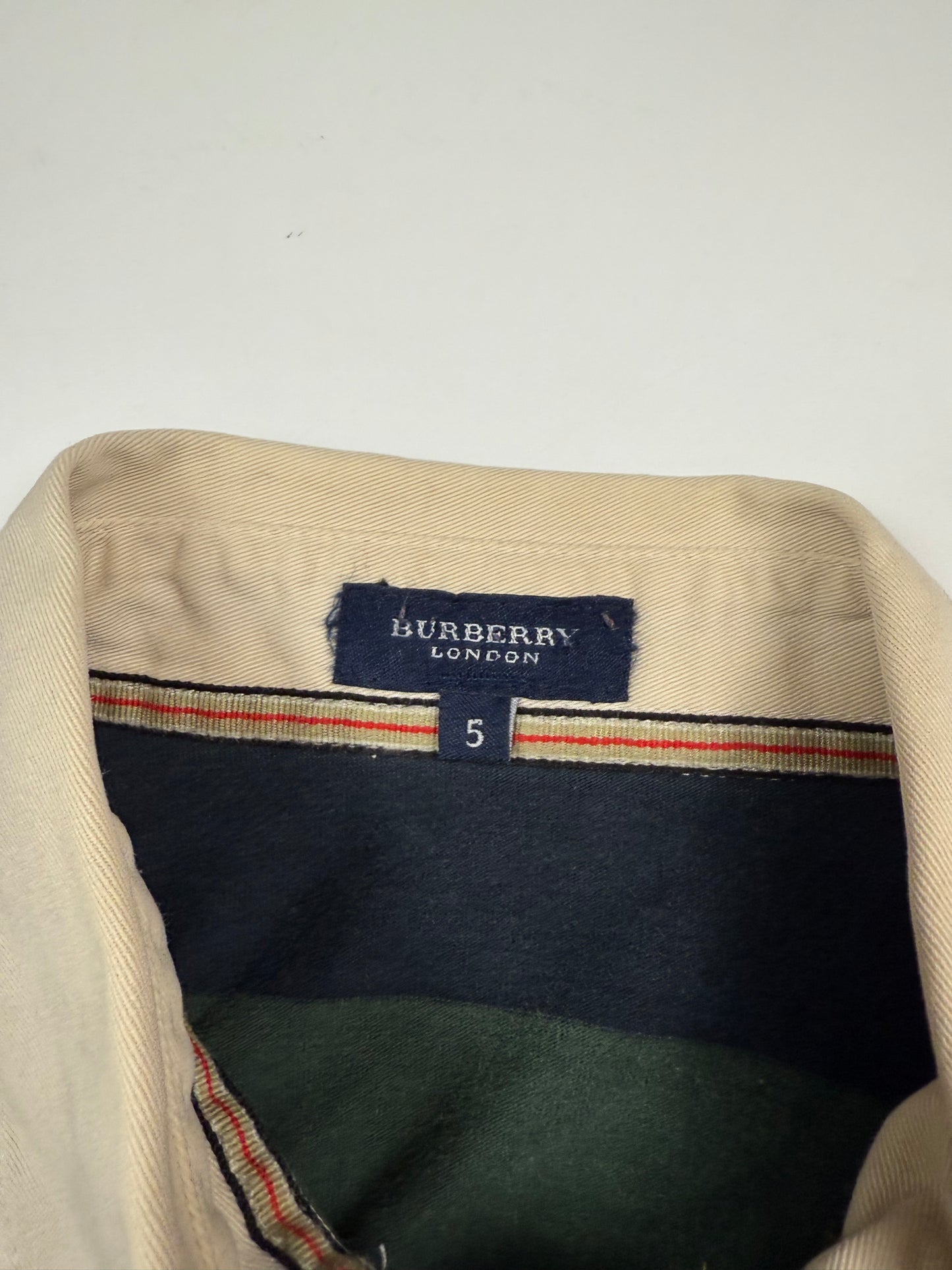 Vintage Burberry striped rugby polo shirt (S)
