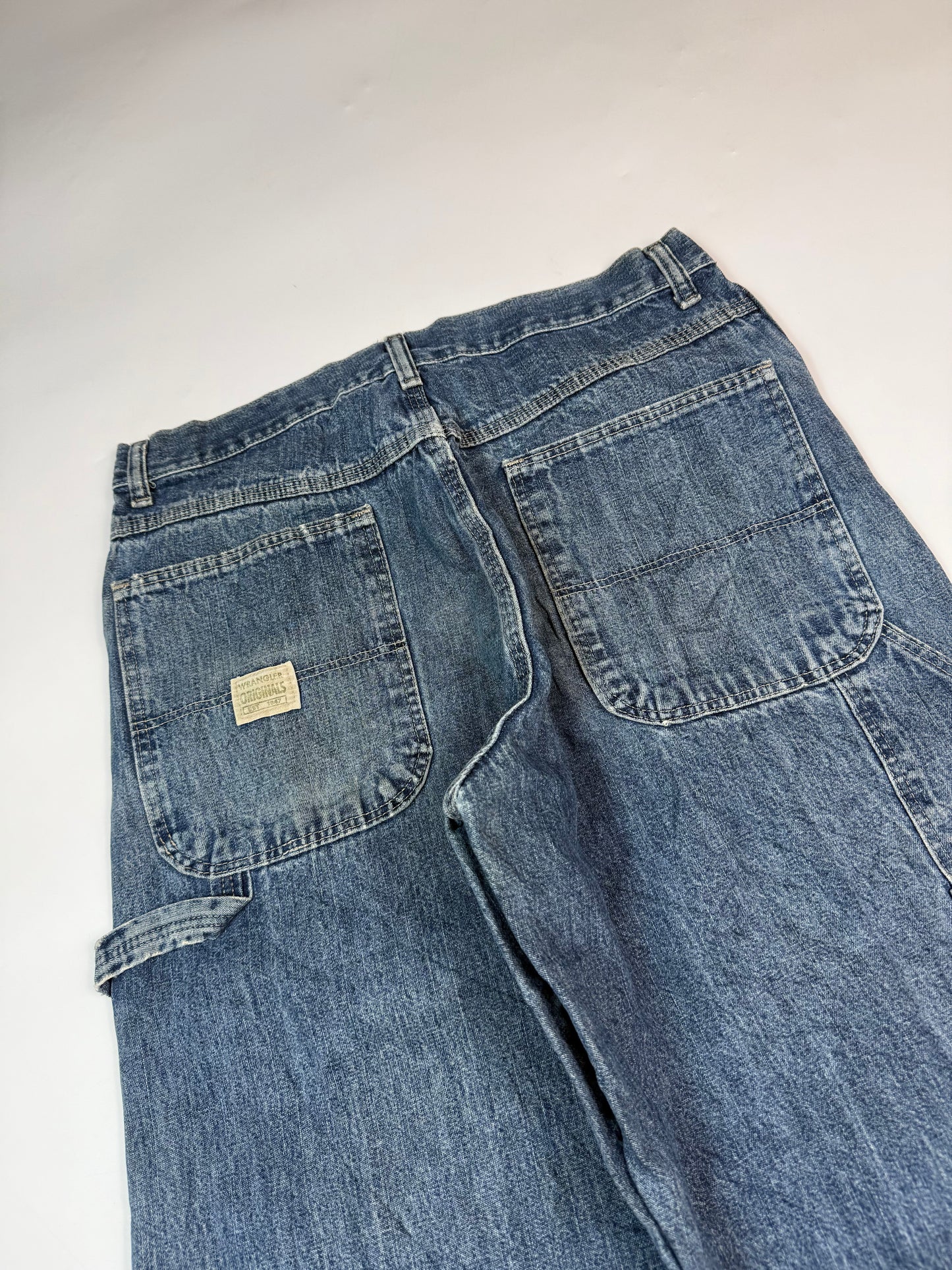 Vintage Wrangler originals baggy carpenter jeans (W32)