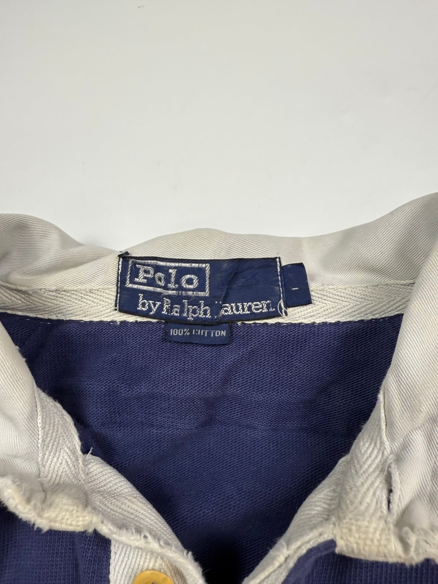 Vintage 90s Polo Ralph Lauren crest rugby polo shirt (L)