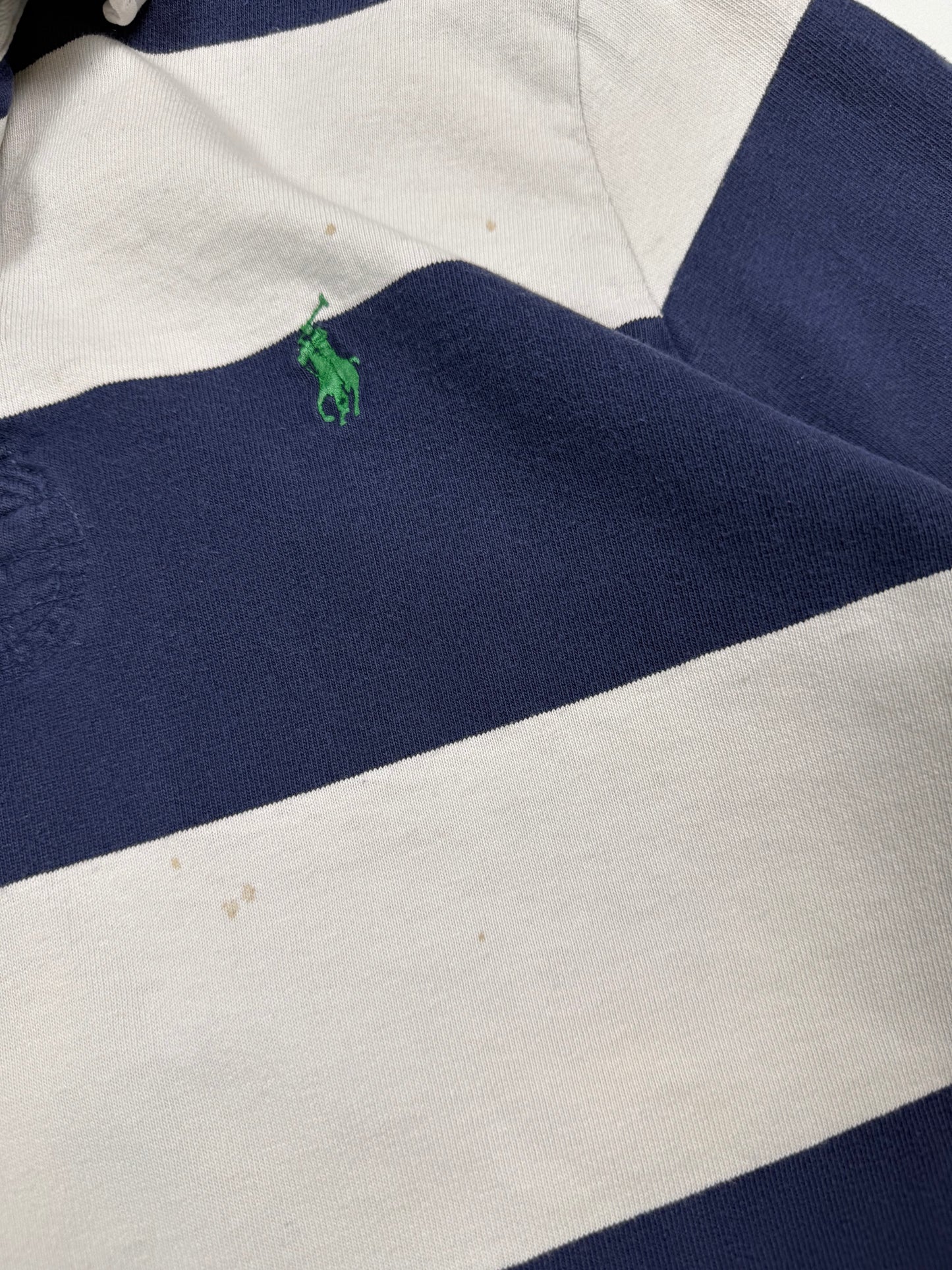 Vintage Polo Ralph Lauren striped rugby polo shirt (M)