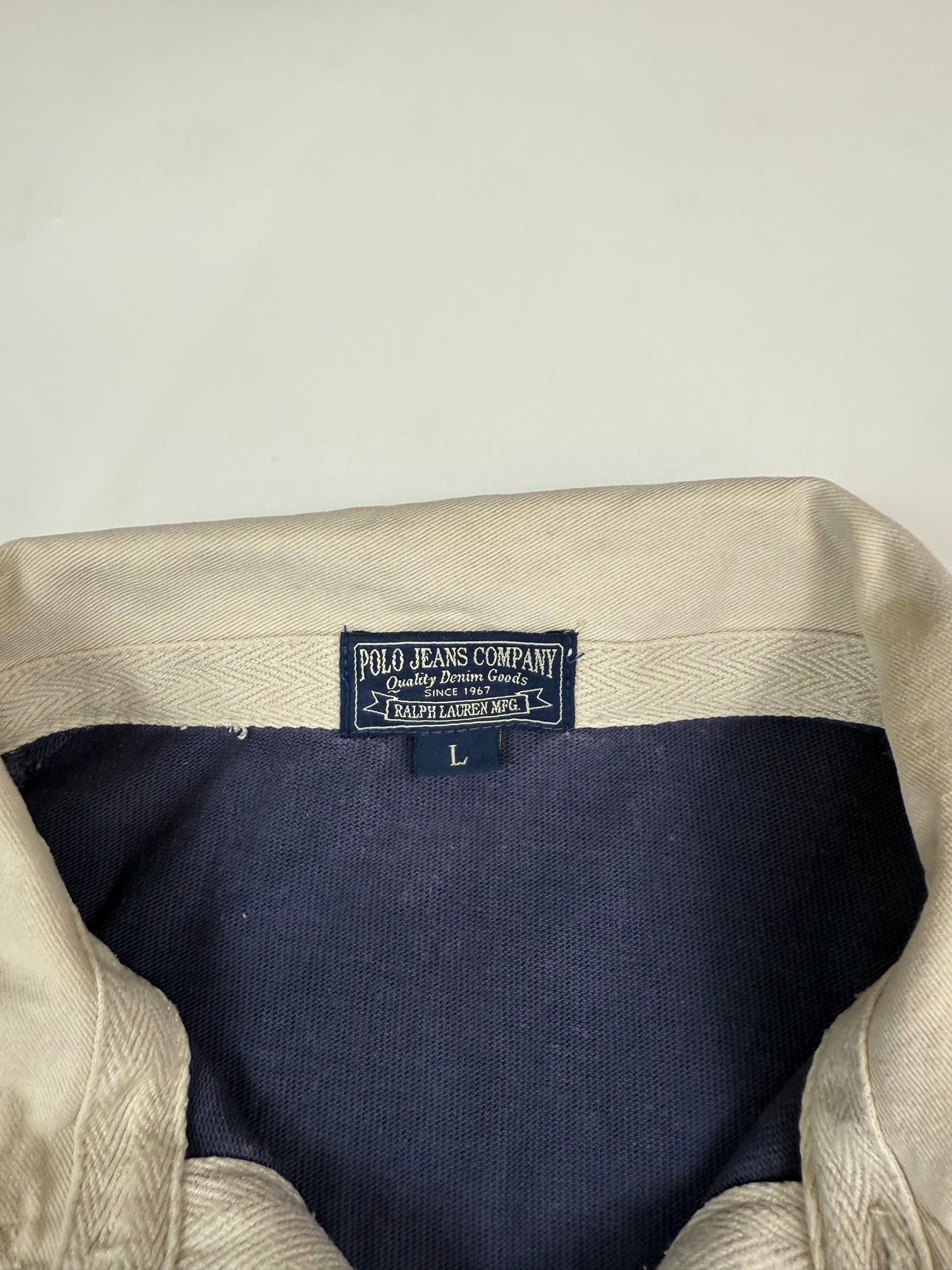 Vintage Polo Ralph Lauren jeans company rugby polo (L)