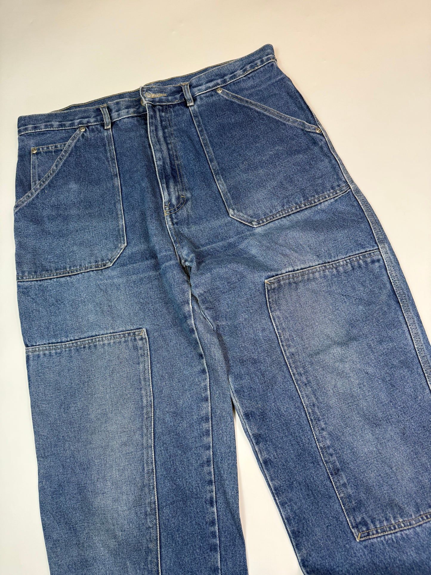 Baggy fit double knee carpenter jeans (W36)