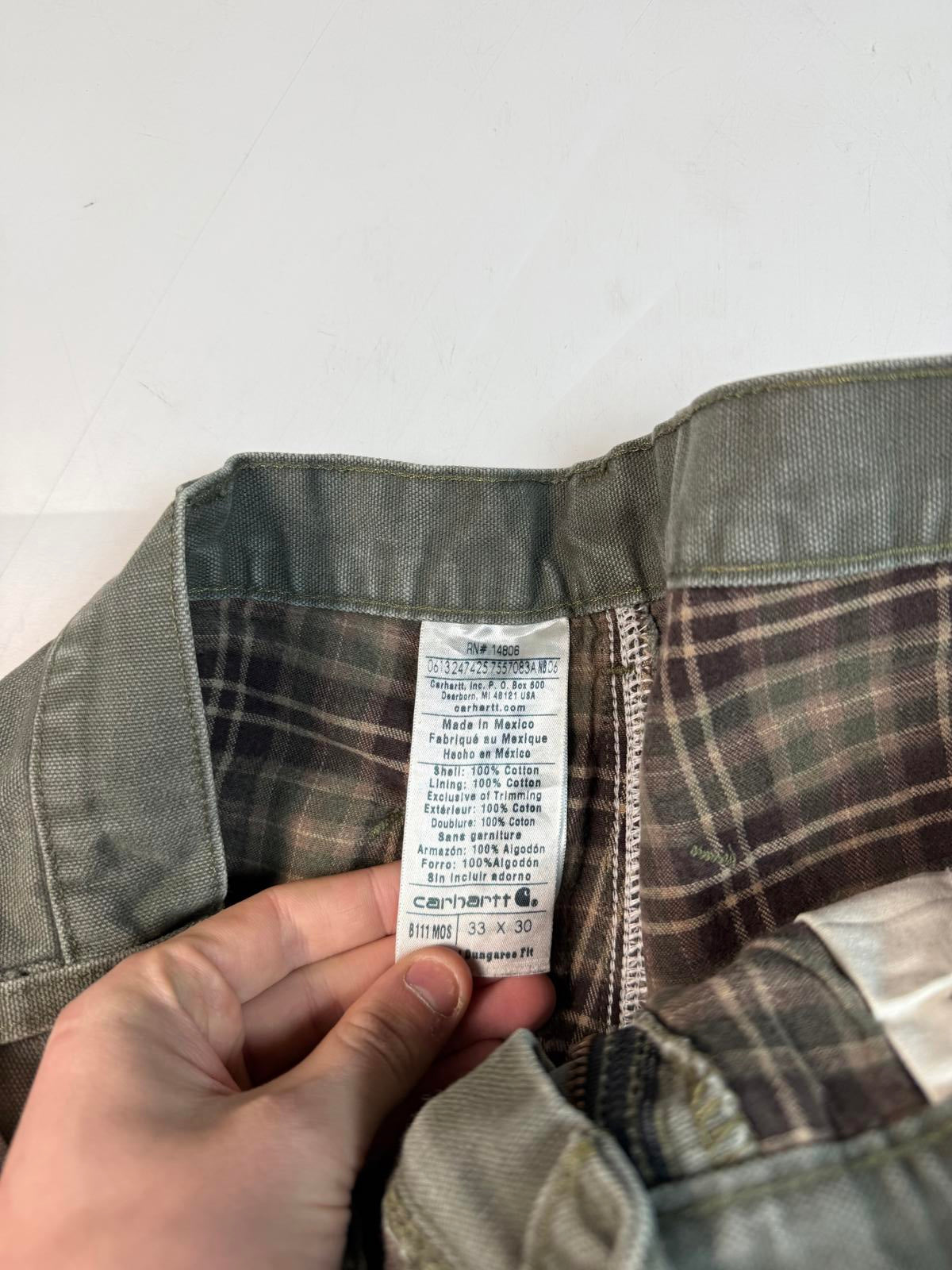 Carhartt fleece lined baggy carpenter pants (W33)