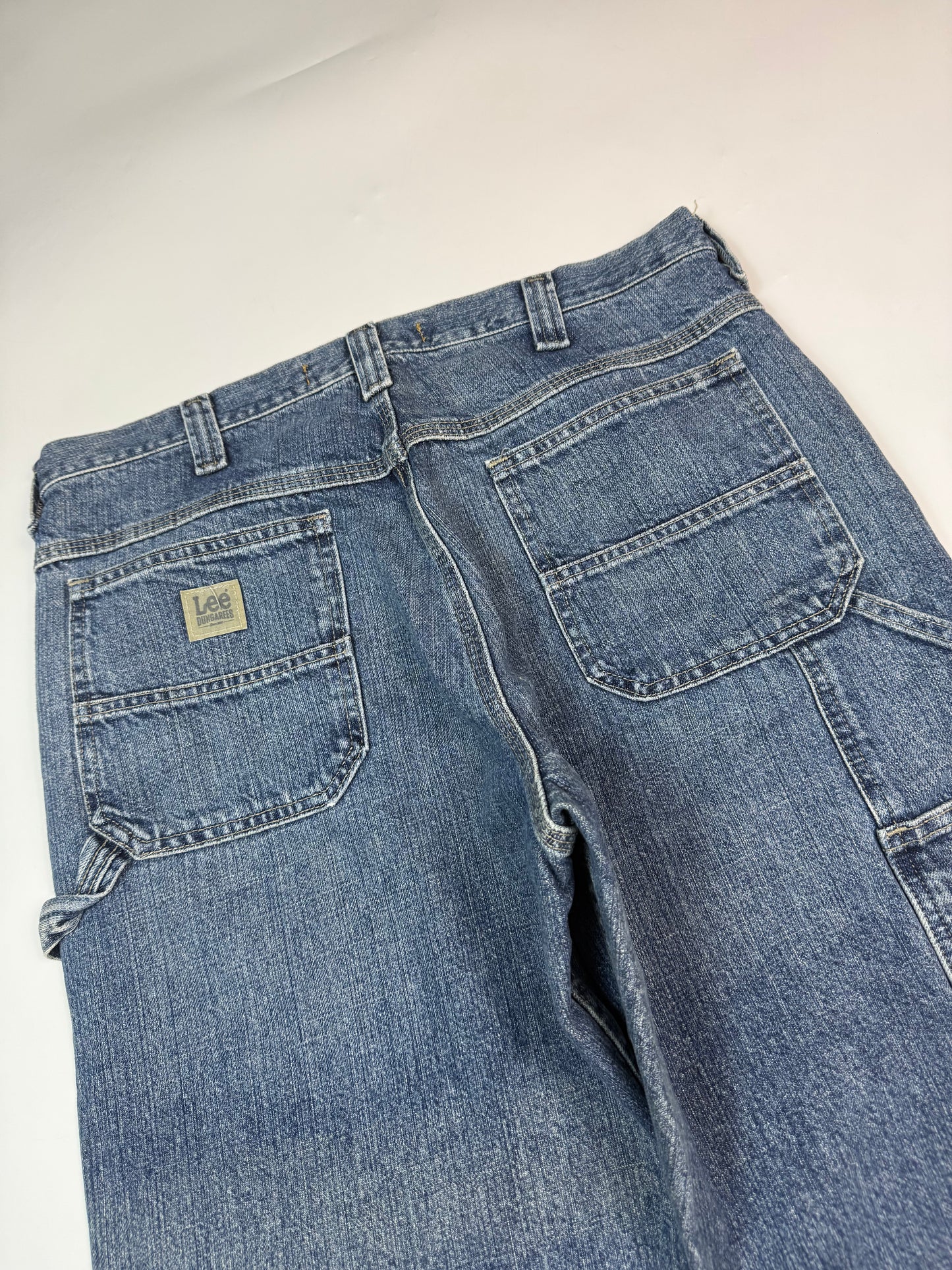 Vintage Lee dungarees baggy carpenter jeans (W34)