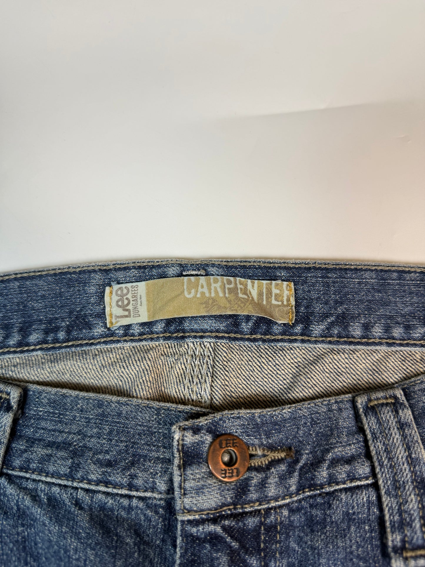 Vintage Lee dungarees baggy carpenter jeans (W34)