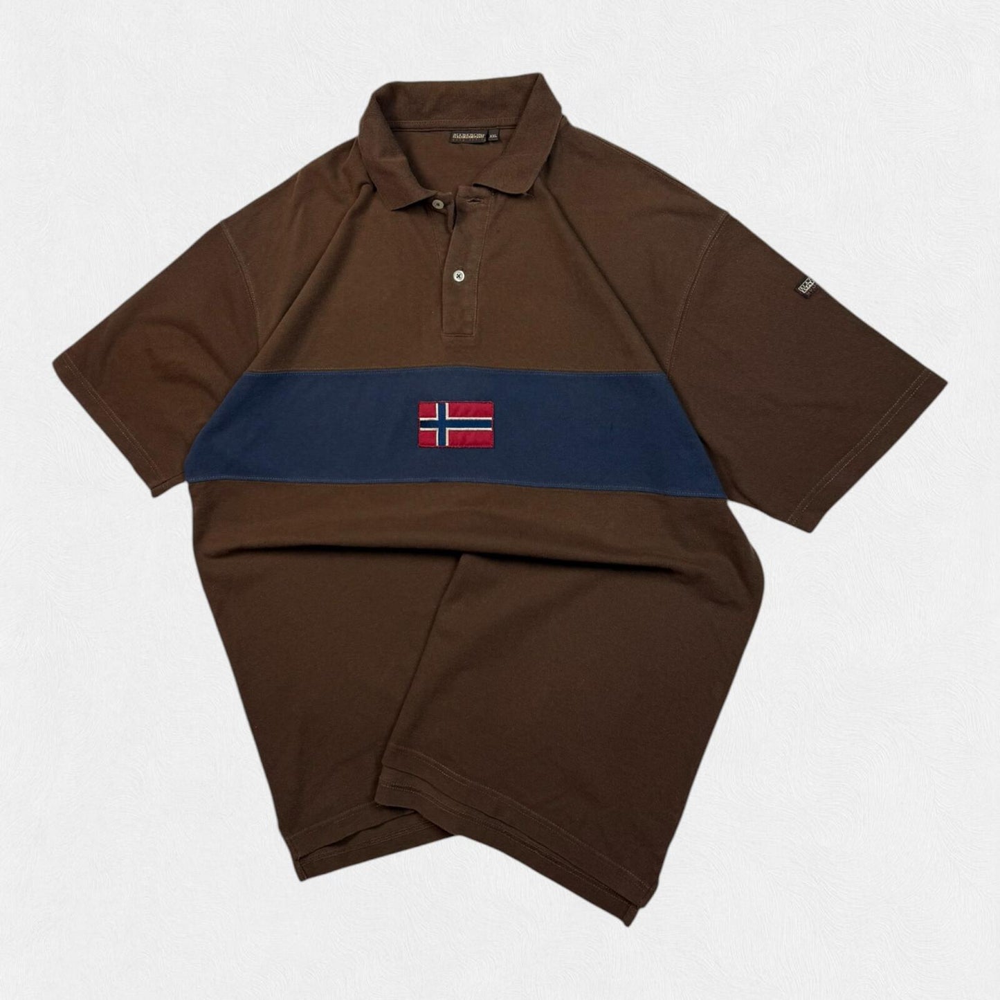 Vintage Napapijri short sleeve polo shirt (XXL)