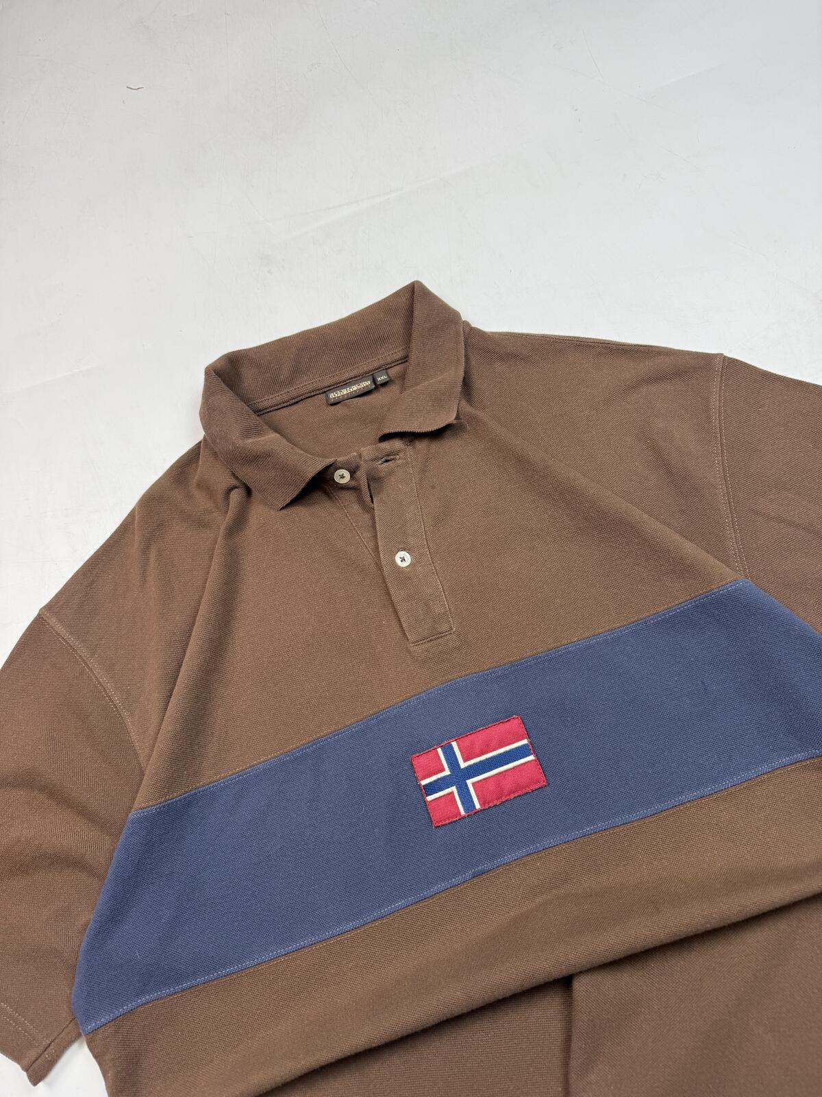 Vintage Napapijri short sleeve polo shirt (XXL)
