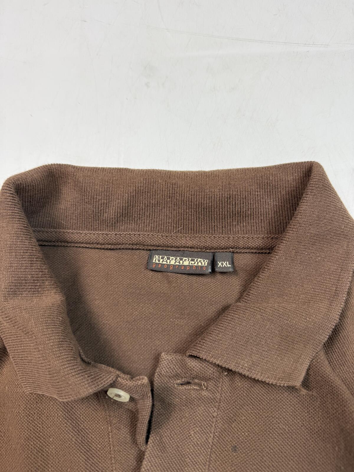 Vintage Napapijri short sleeve polo shirt (XXL)