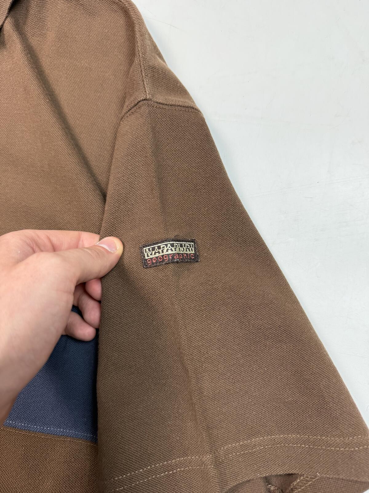 Vintage Napapijri short sleeve polo shirt (XXL)