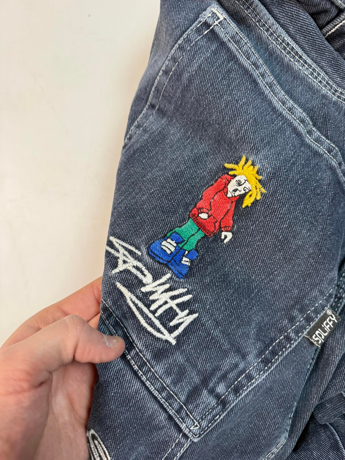 Vintage Y2K hip hop baggy carpenter jeans (W34)