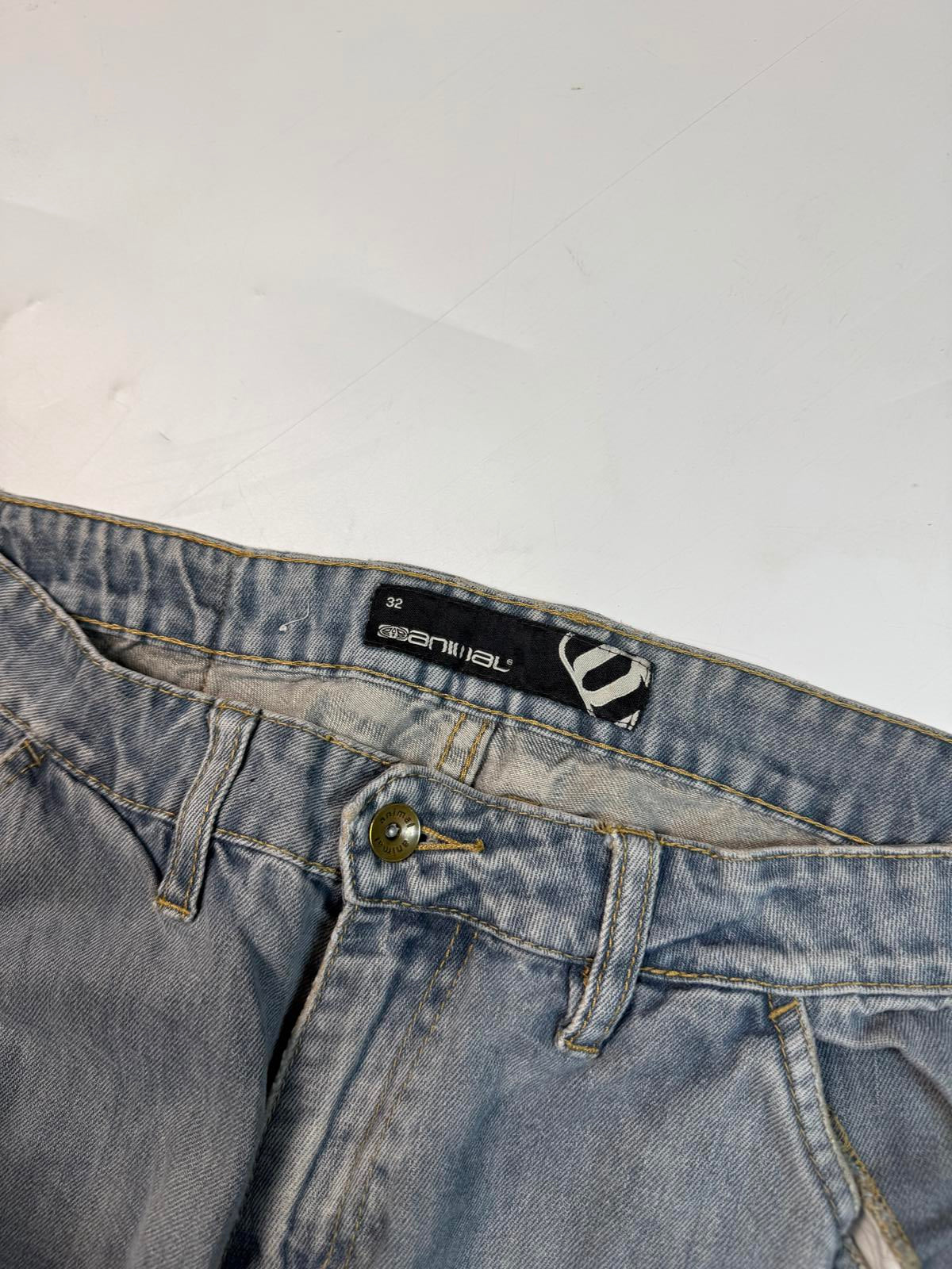 Vintage Y2K Animal baggy hip hop Jeans (W32)
