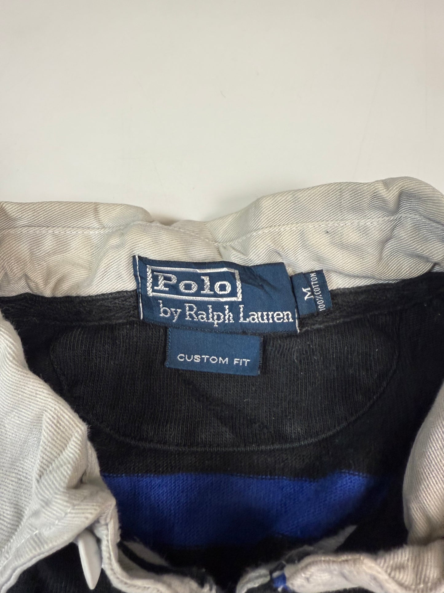 Vintage Polo Ralph Lauren striped rugby polo (M)