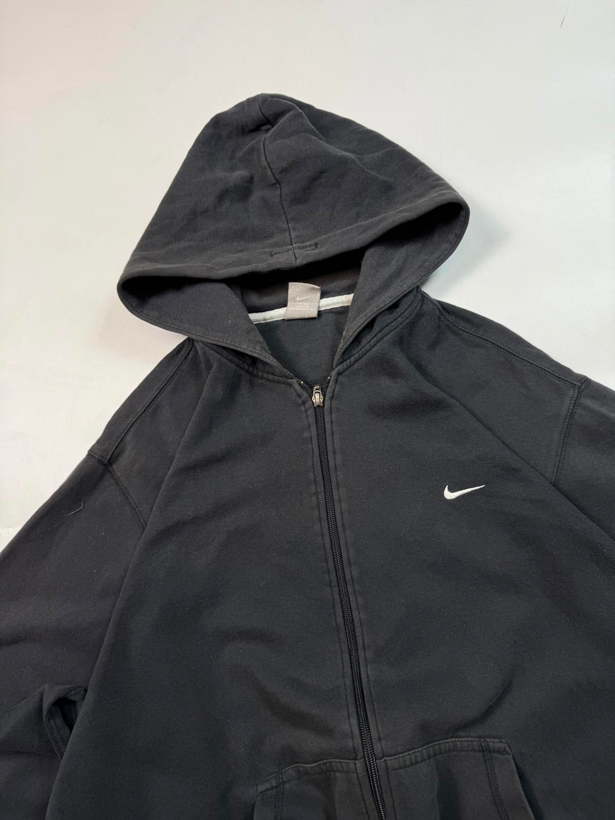 Vintage Nike mini swoosh full zip hoodie (XL)