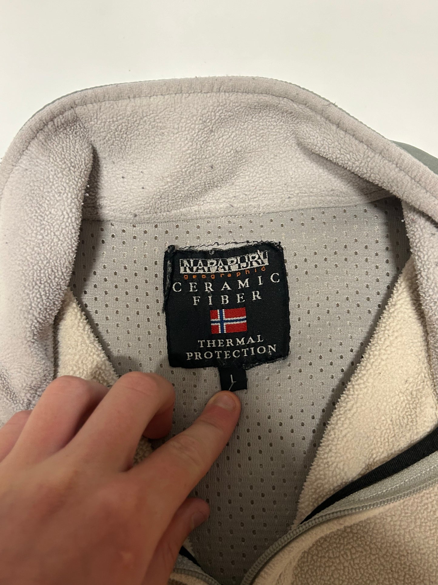 Vintage Napapijri quarter zip fleece (L)
