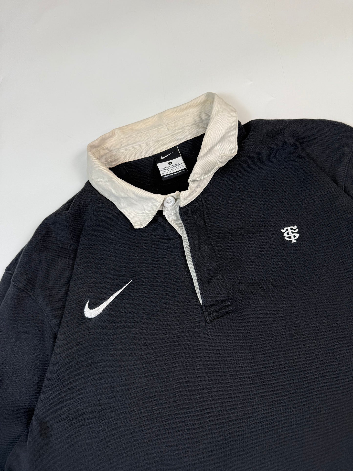 Nike rugby polo shirt (L)