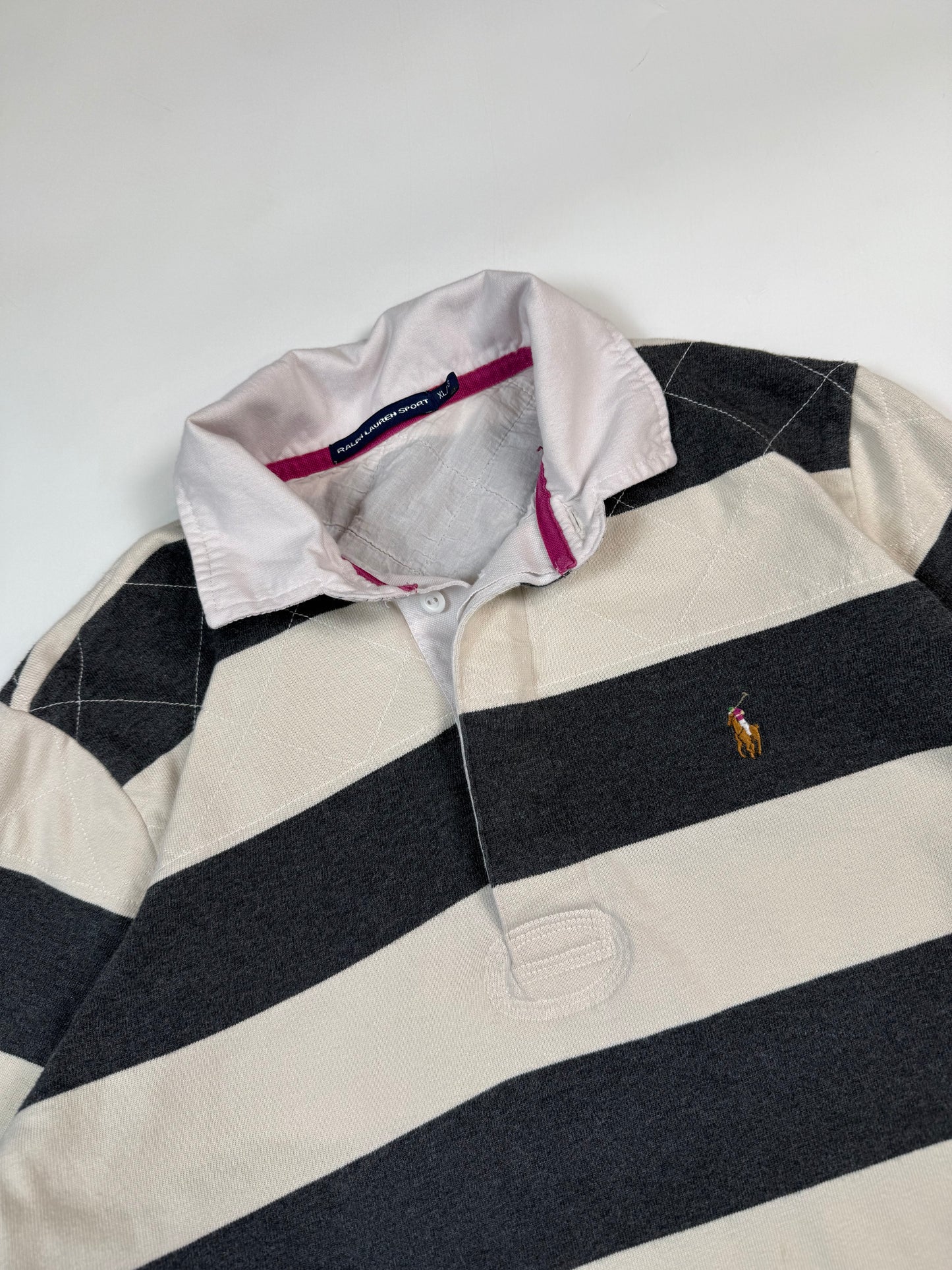 Vintage Polo Ralph Lauren sport striped rugby polo (XL)