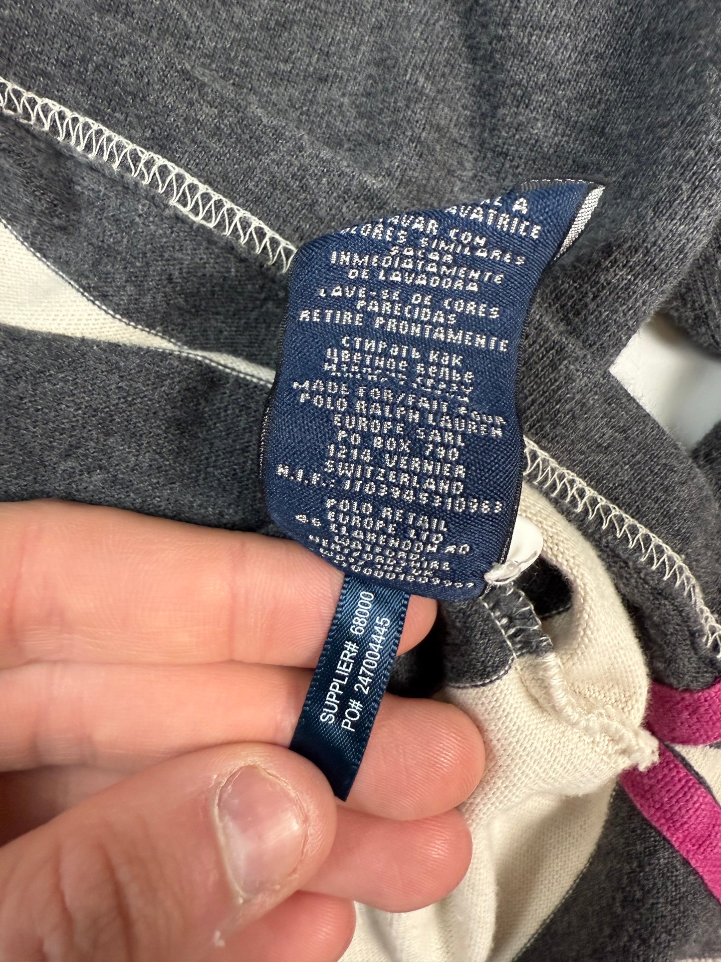 Vintage Polo Ralph Lauren sport striped rugby polo (XL)