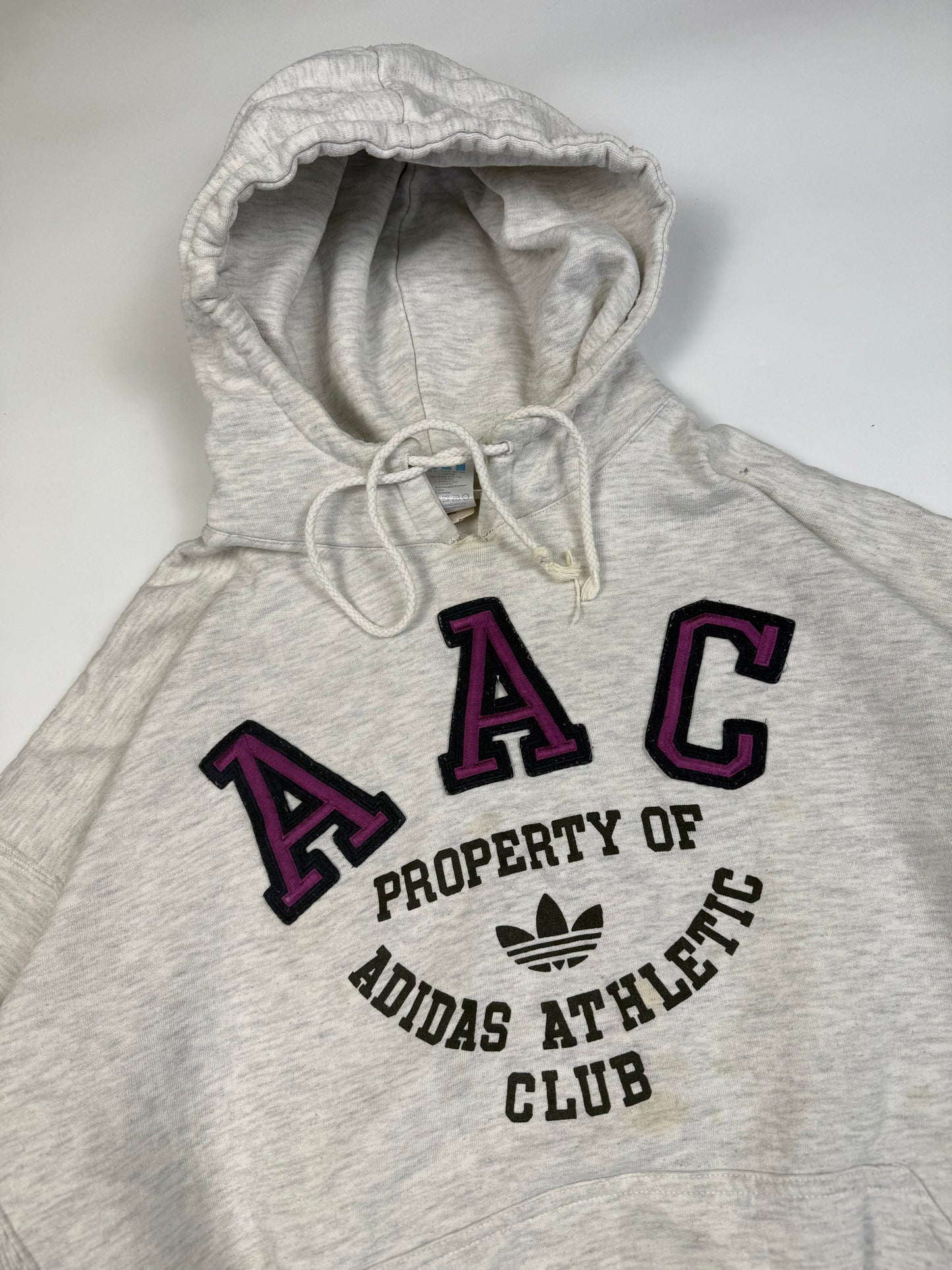 Vintage 90s Adidas athletic club AAC hoodie (M)