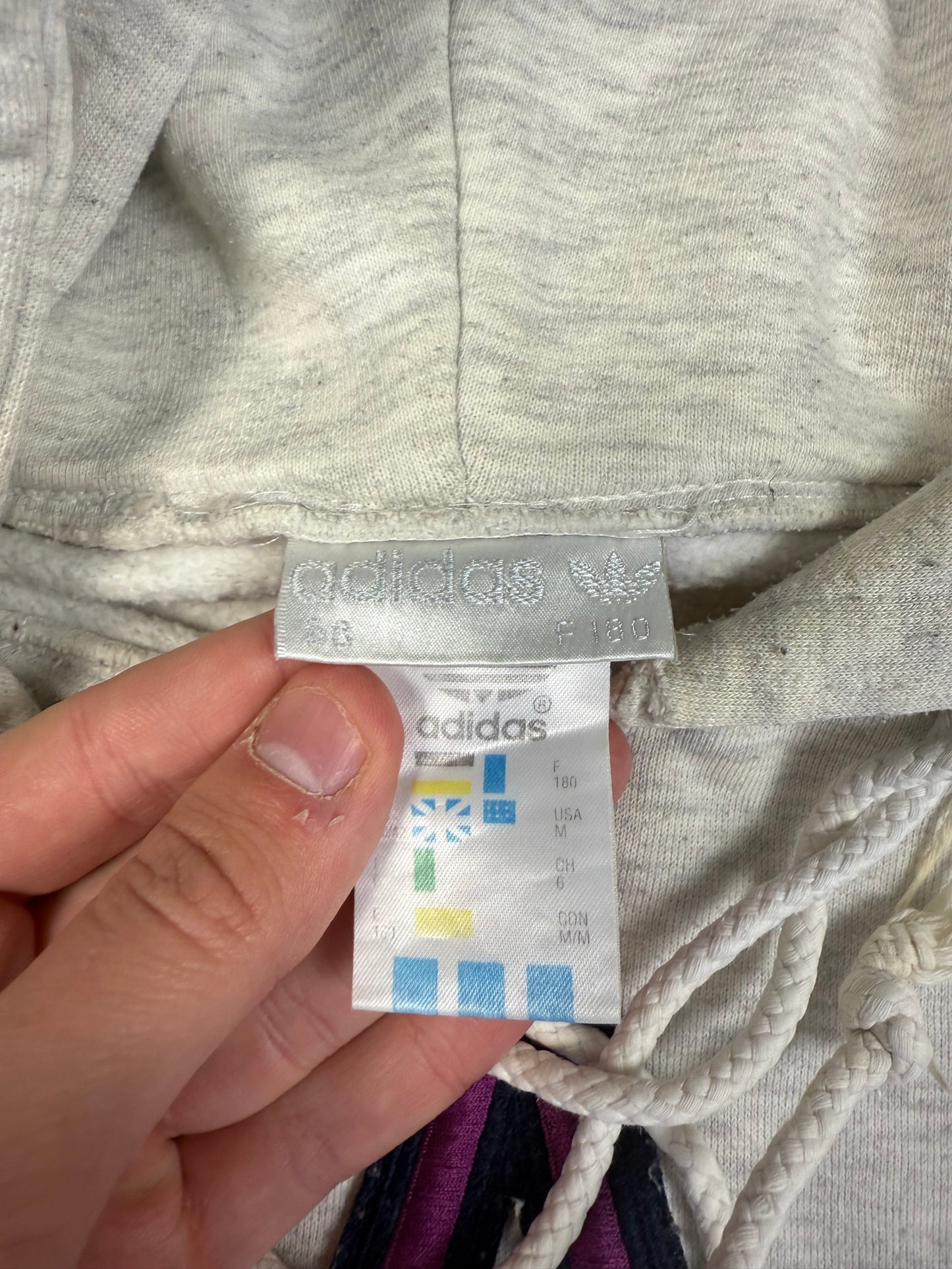 Vintage 90s Adidas athletic club AAC hoodie (M)