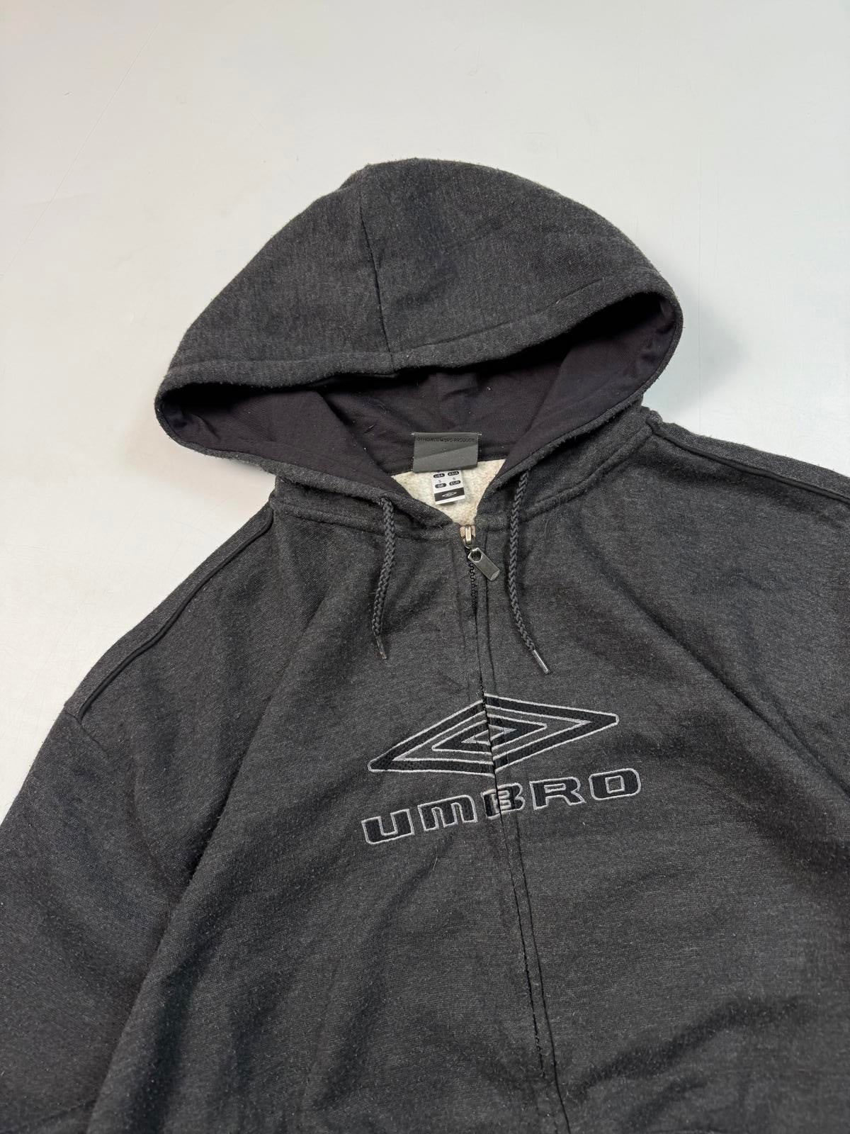 Vintage Umbro centre logo zip up hoodie (S)