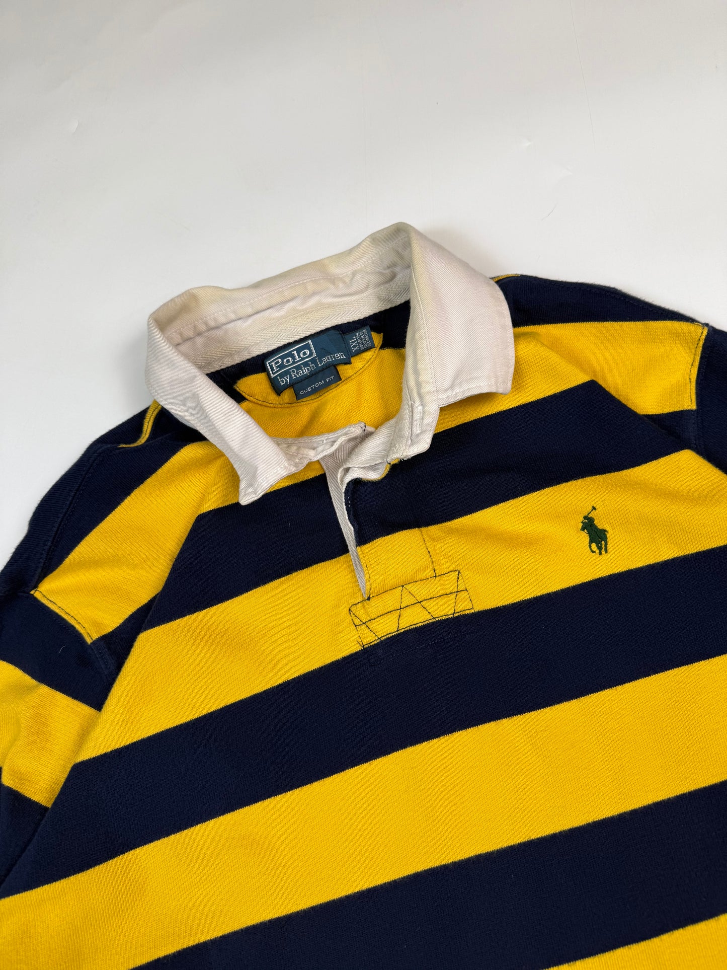 Vintage 90s Polo Ralph Lauren striped rugby polo (XXL)