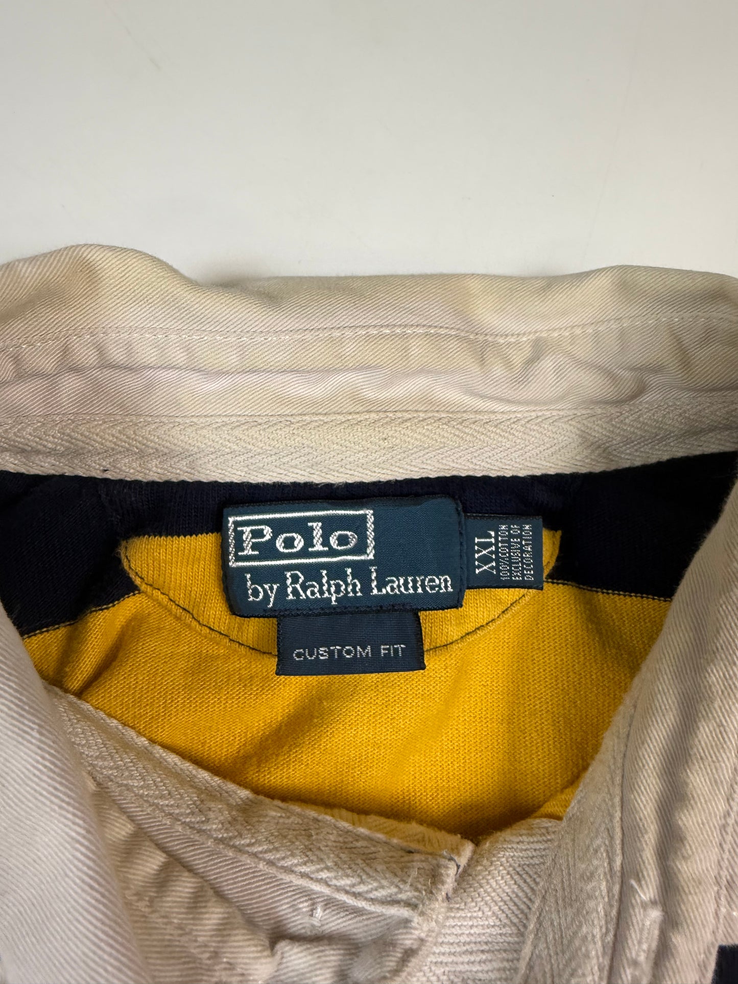 Vintage 90s Polo Ralph Lauren striped rugby polo (XXL)