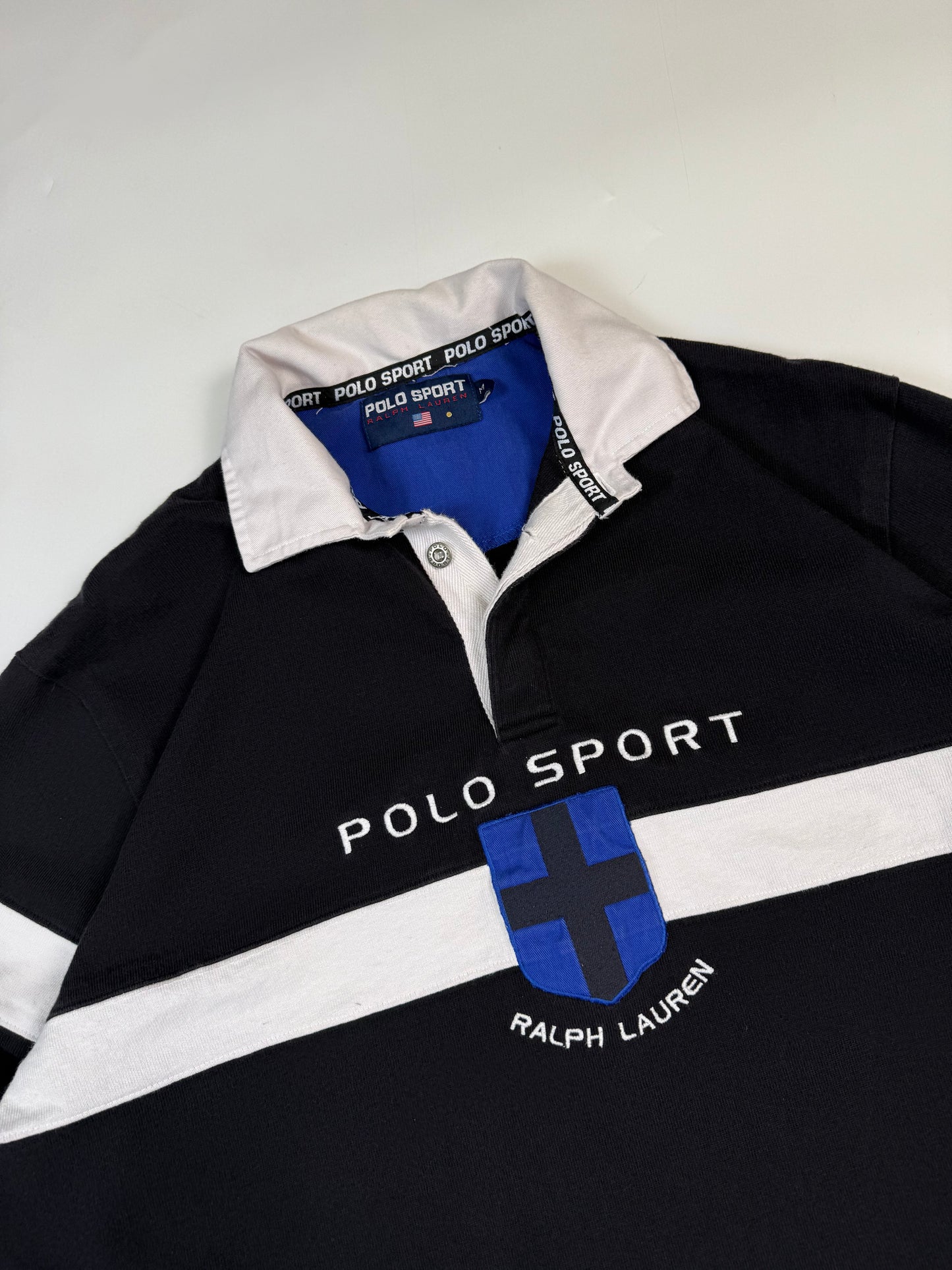 Vintage Polo Sport arctic challenge rugby polo (M)