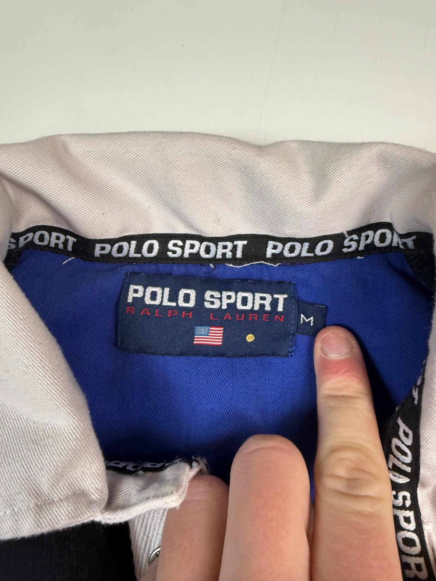 Vintage Polo Sport arctic challenge rugby polo (M)