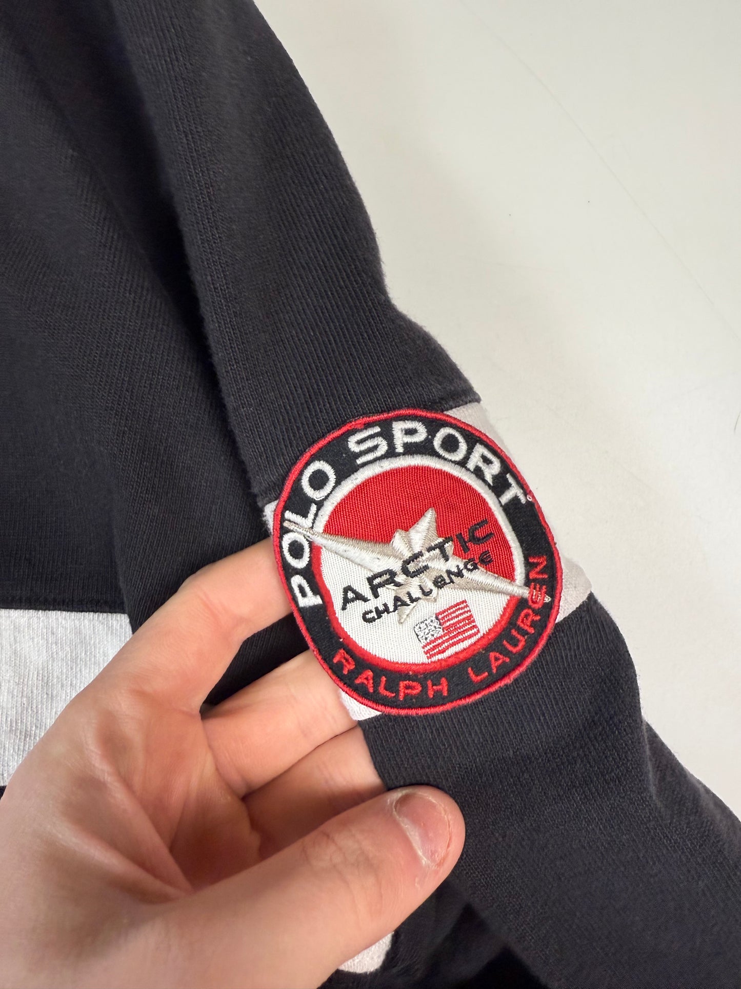 Vintage Polo Sport arctic challenge rugby polo (M)